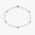 Heart and Pearl Stretch Bracelet
