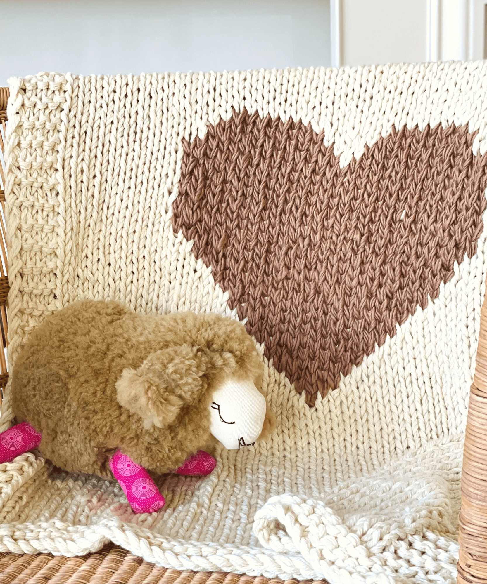 Mini Heart Blanket