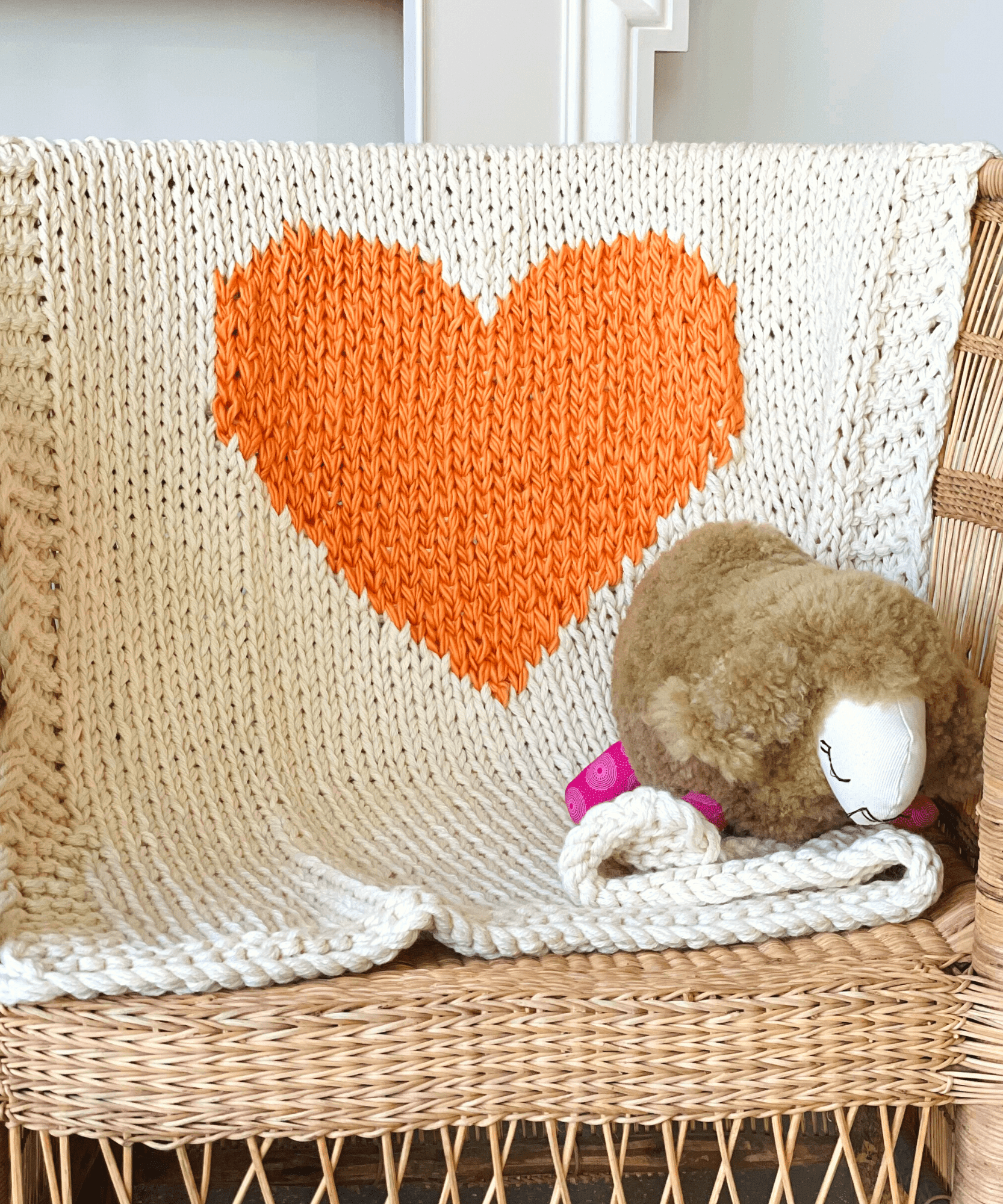 Mini Heart Blanket