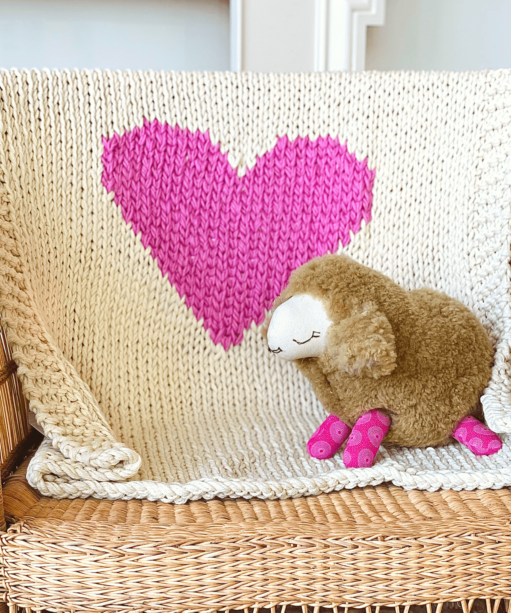 Mini Heart Blanket