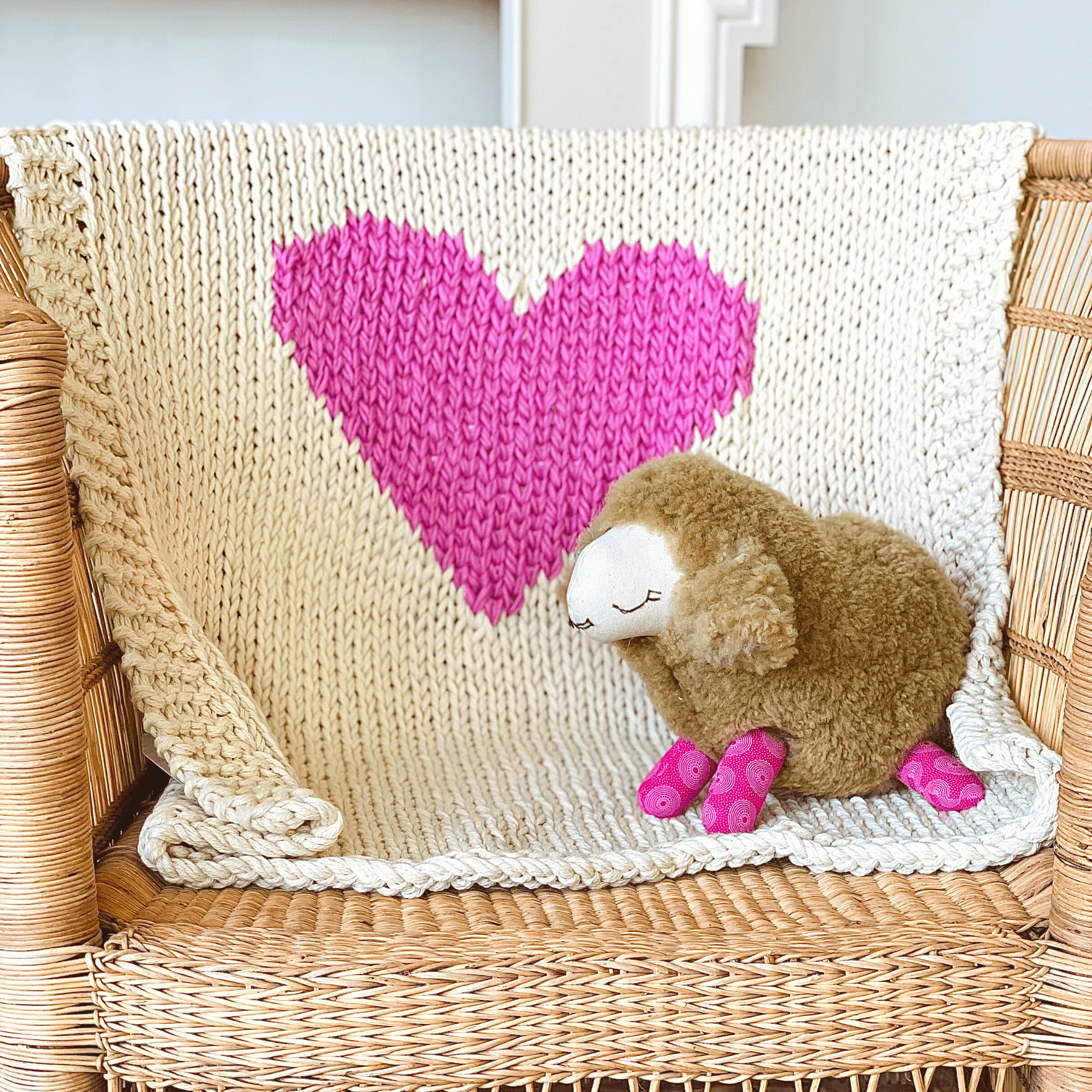 Mini Heart Blanket