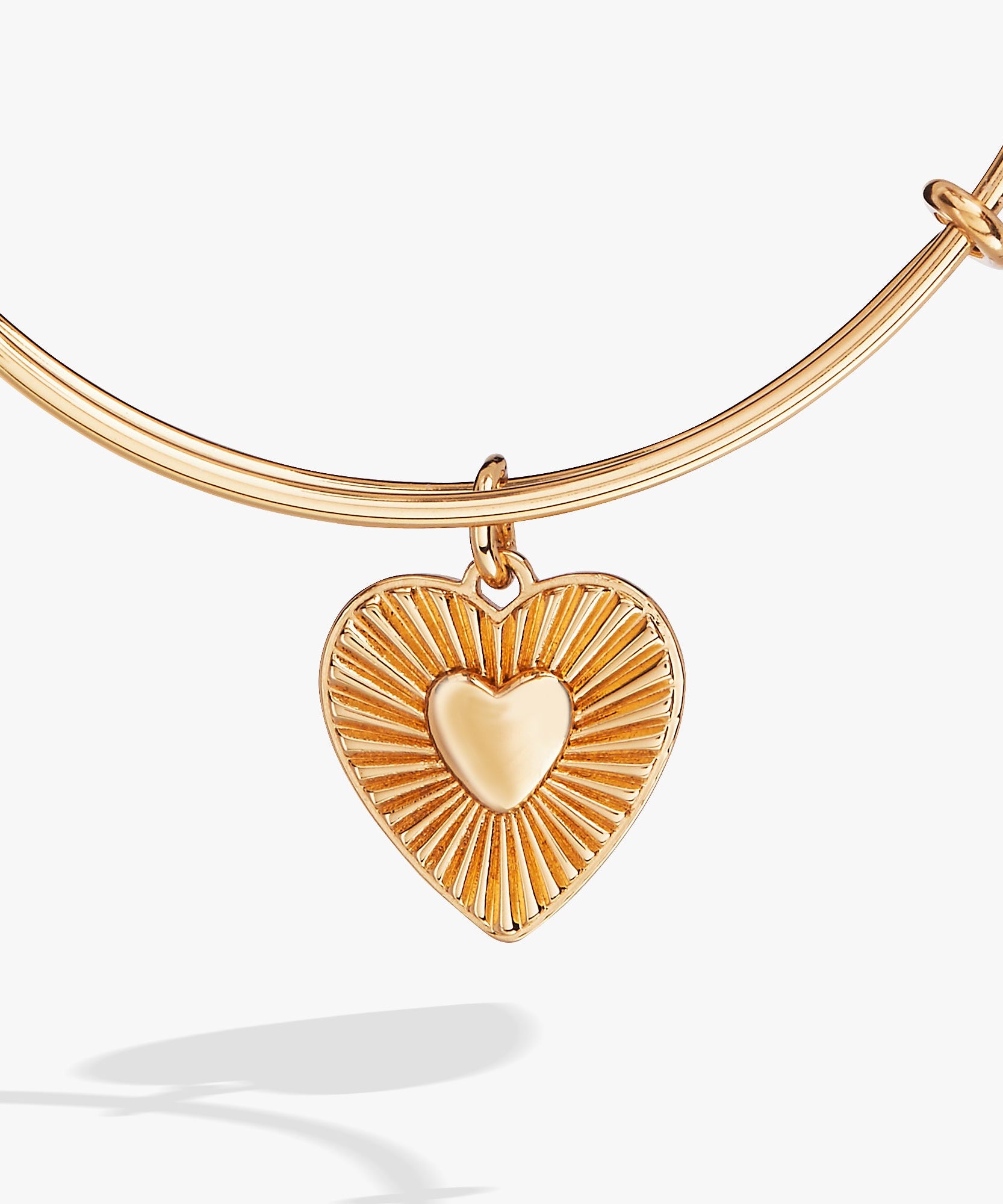 Heartburst Charm Bangle