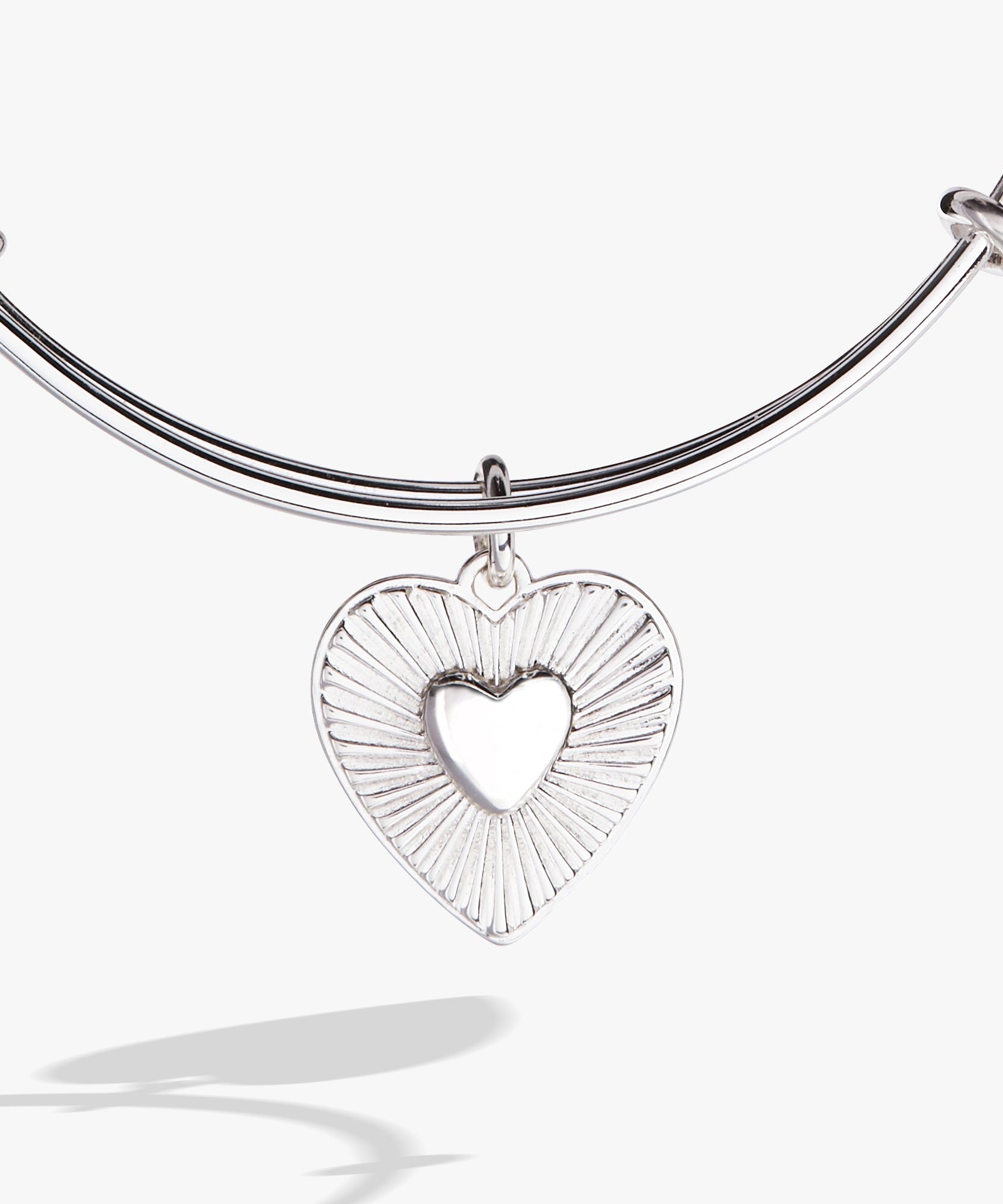 Heartburst Charm Bangle