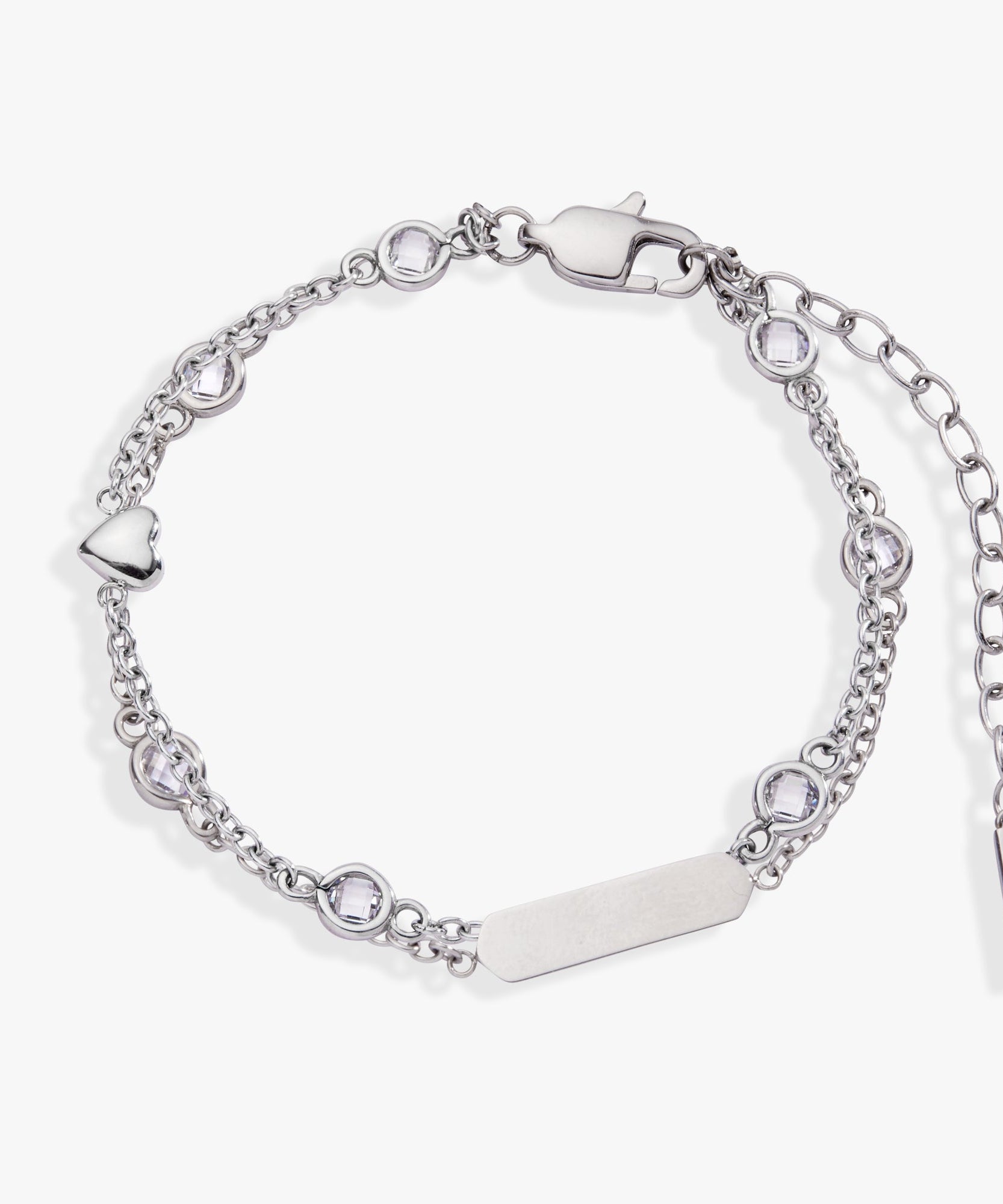Heart Chain Double Strand Bracelet