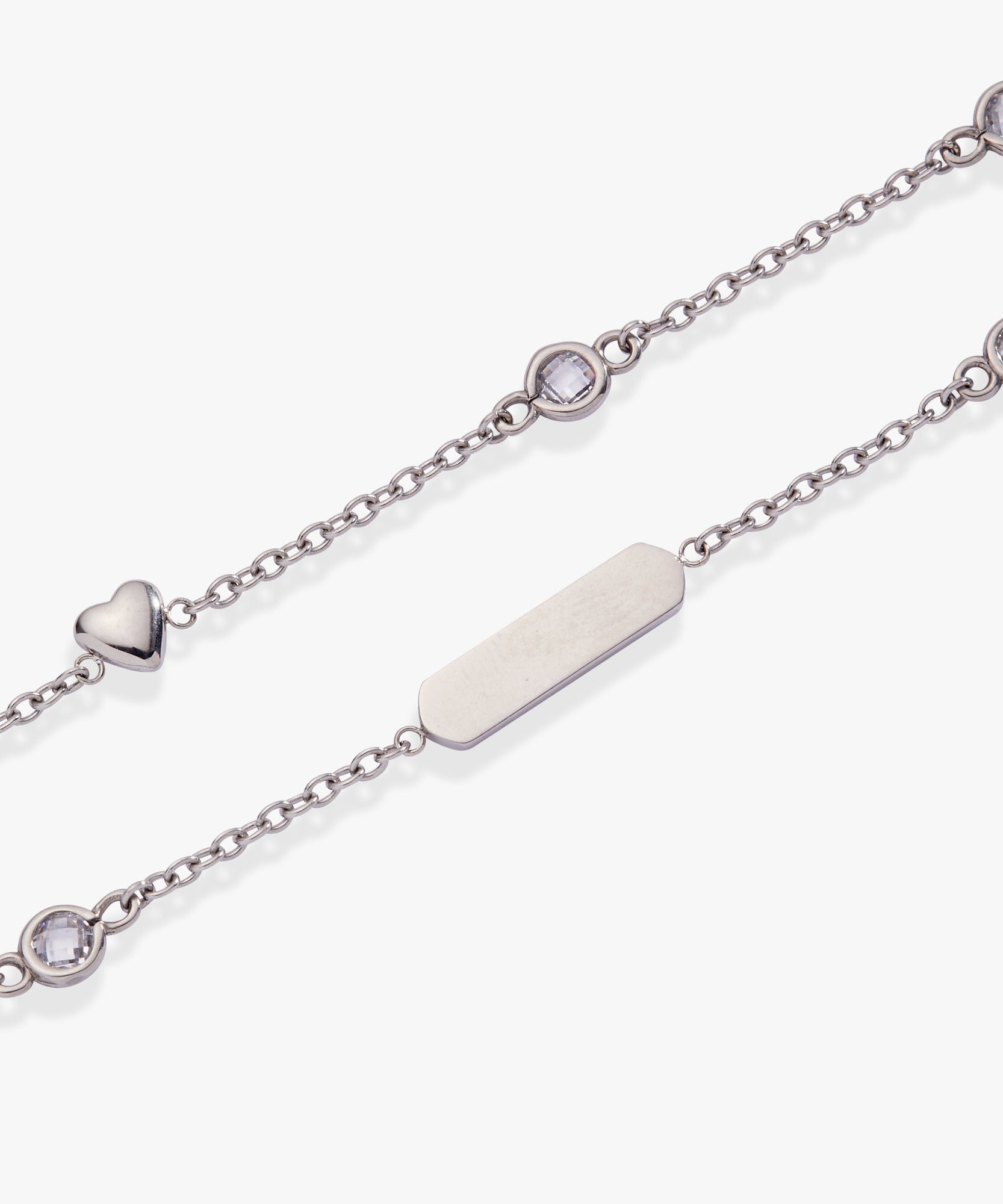 Heart Chain Double Strand Bracelet