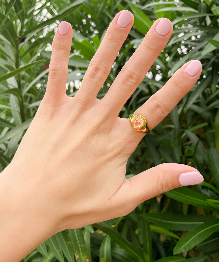 Heart Signet Ring