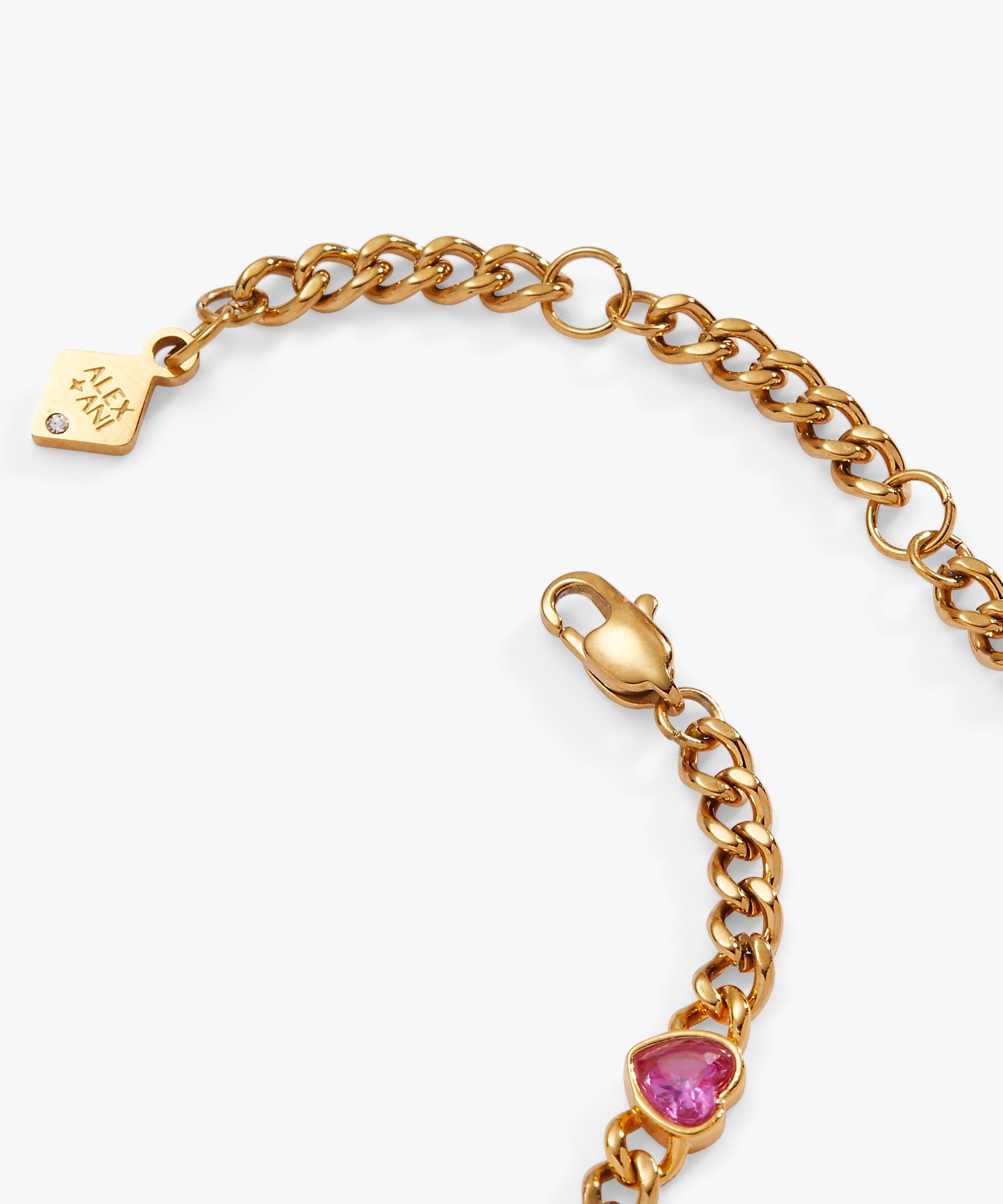 Heart Curb Chain Bracelet