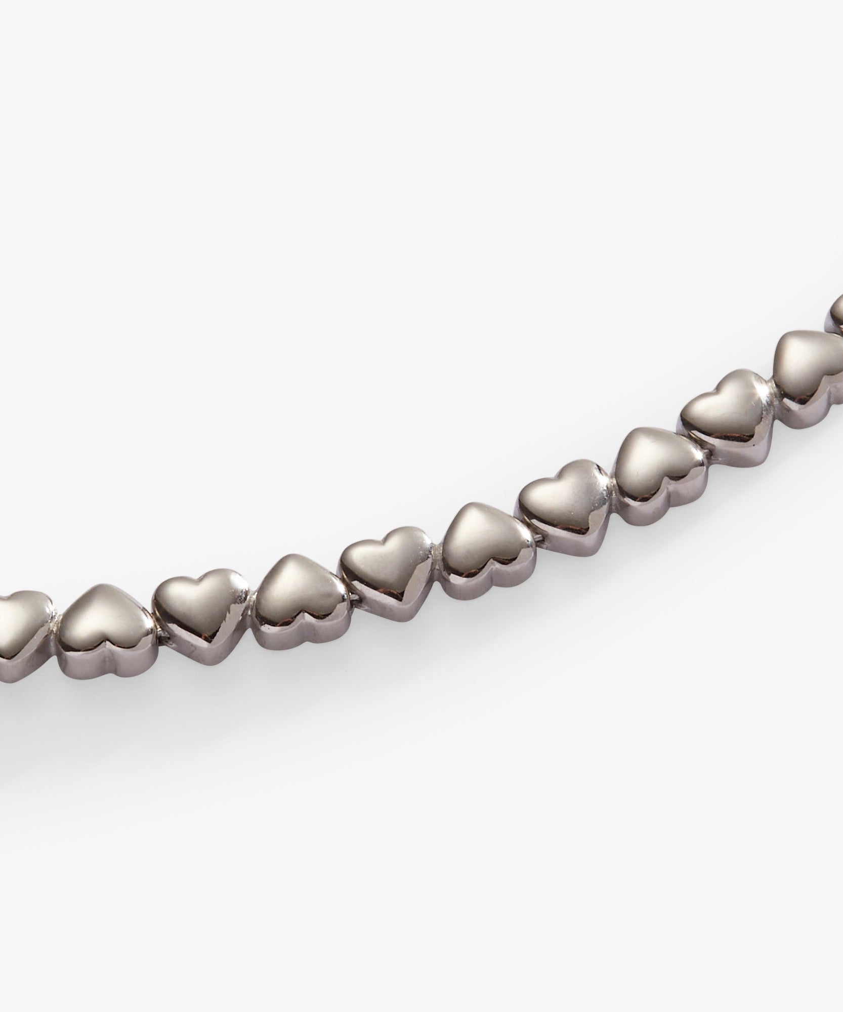 Heart Charm Tennis Bracelet