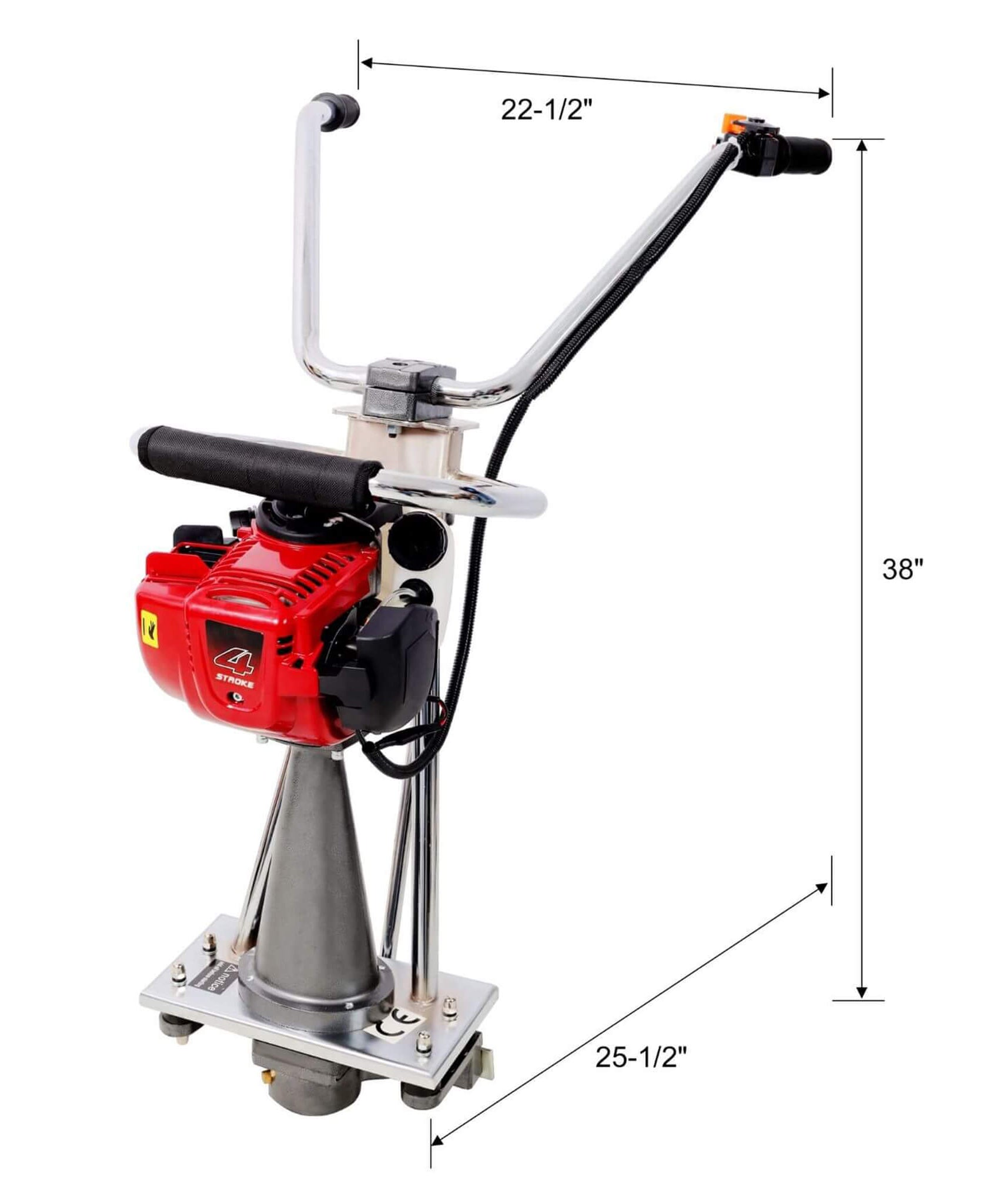 Heavy-Duty 1.5HP 38CC 4-Stroke Gas-Powered Concrete Screed For Concrete Finishing (SAK58769)