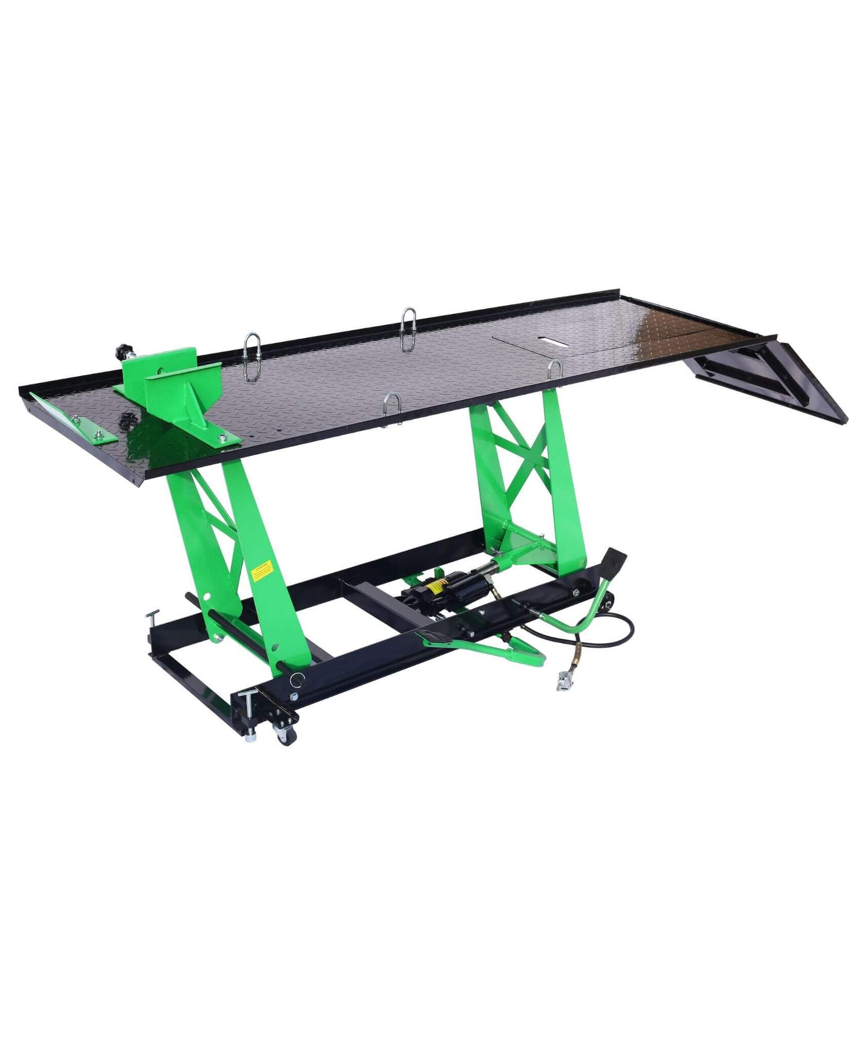 Heavy-Duty 1000LBS Air Hydraulic Motorcycle ATV Lift Jack Table (SAK78351)