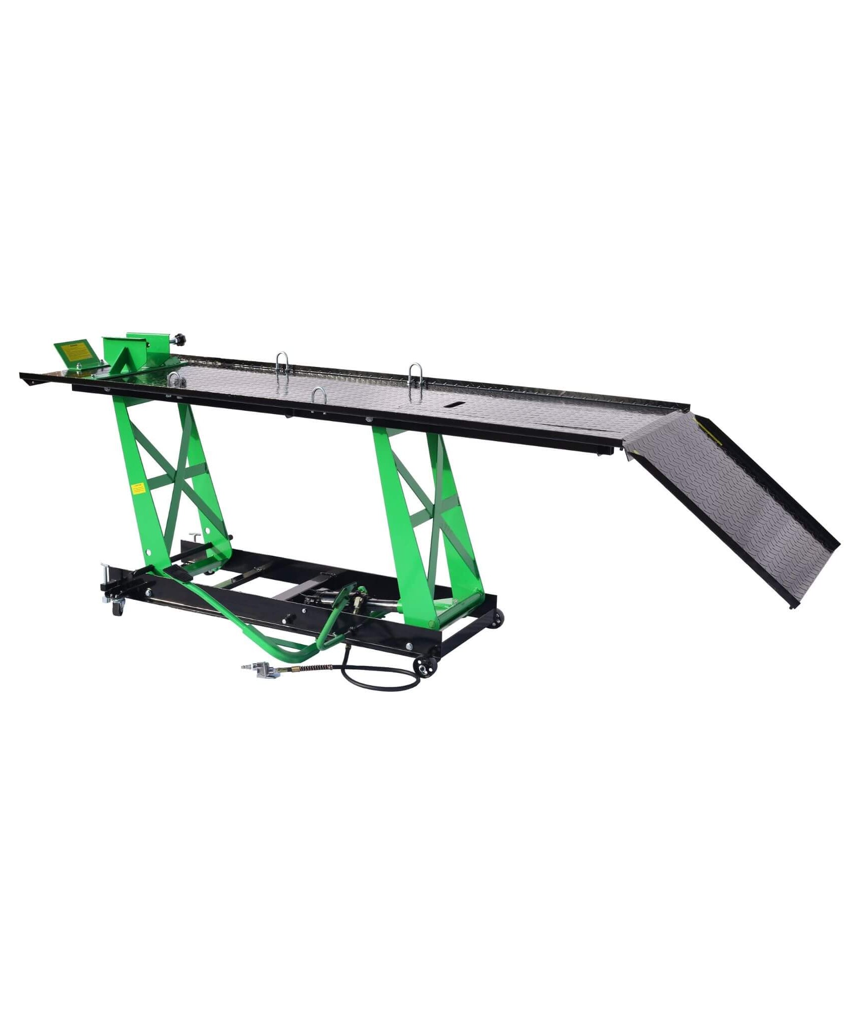 Heavy-Duty 1000LBS Air Hydraulic Motorcycle ATV Lift Jack Table (SAK78351)