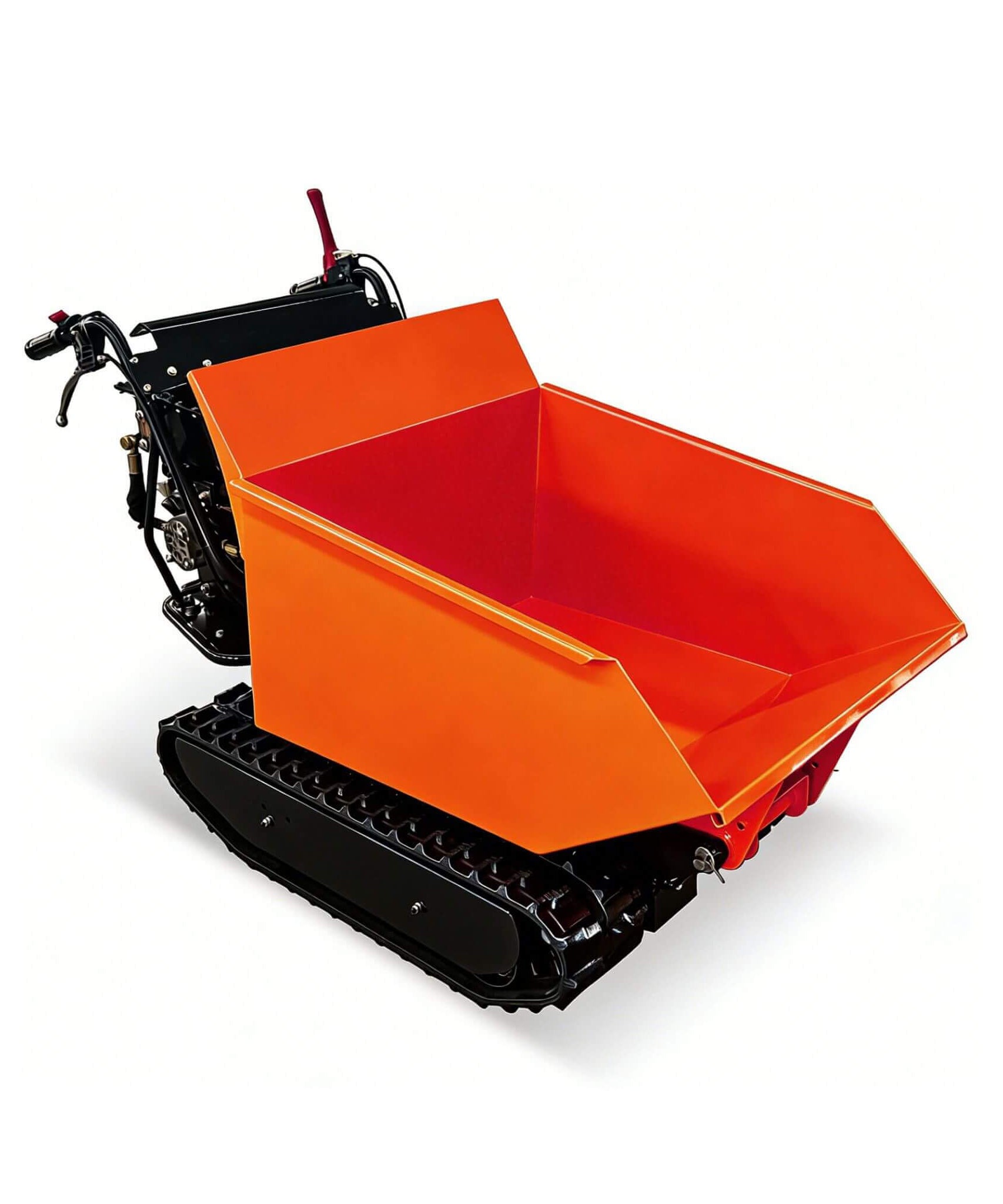 Heavy-Duty 1100LBS 10HP Gas-Powered Track Barrow With Hydraulic Assist (SAK48291)