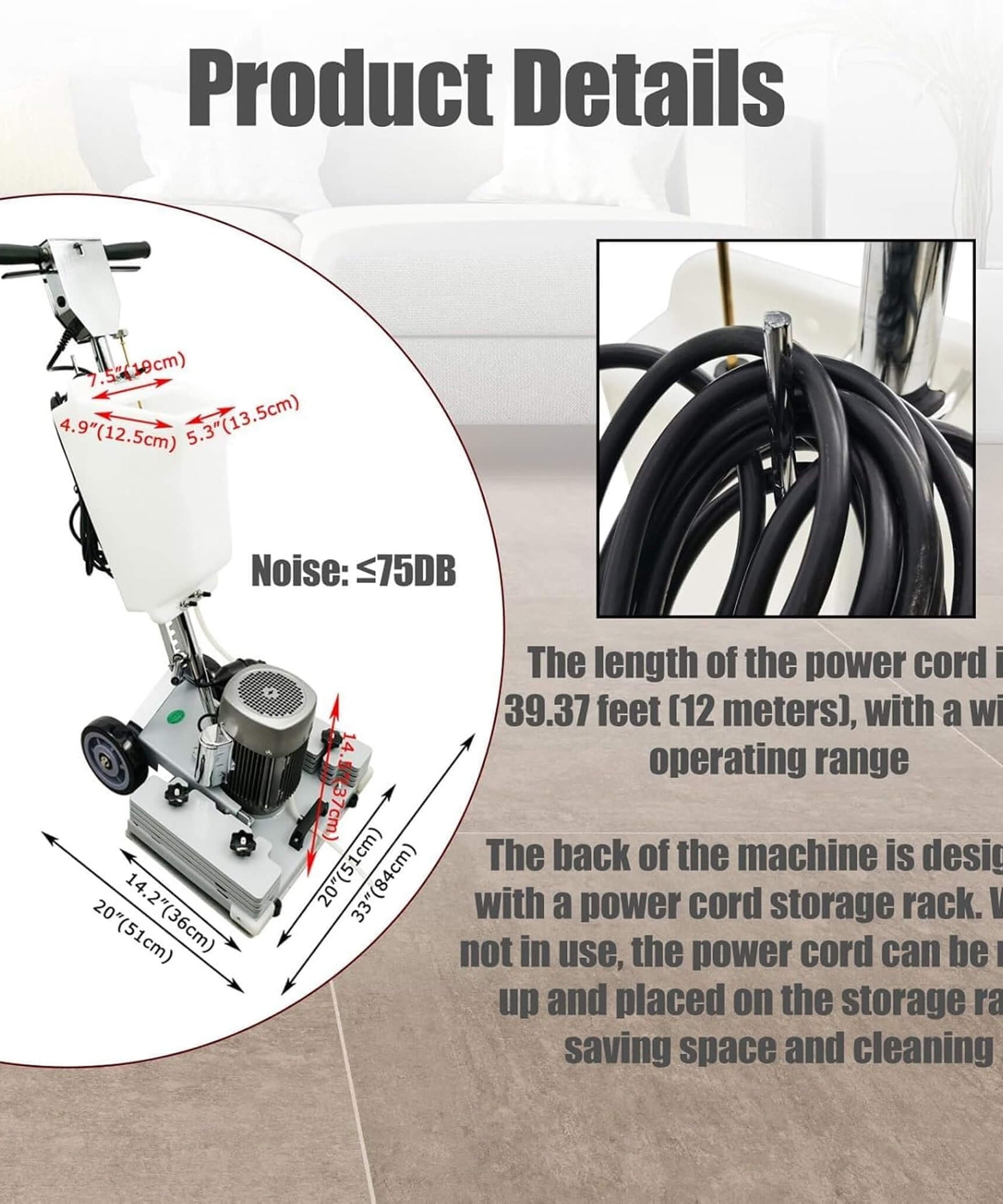 Heavy-Duty 110V Multi Functional Electric Floor Polishing Machine (SAK31859)