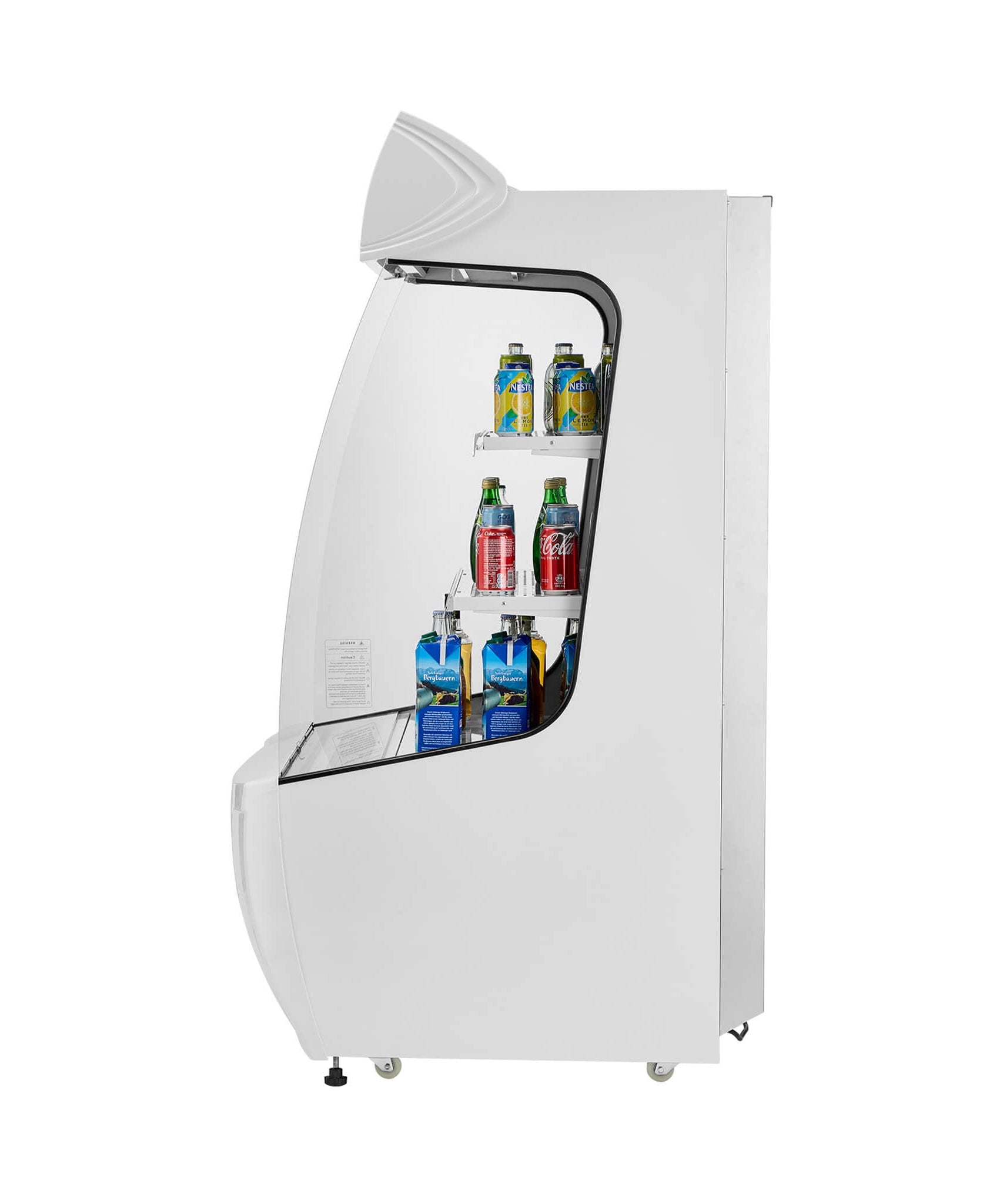 Heavy-Duty 12 Cu.Ft 2-Tier Open-Air Industrial Display Merchandiser Cooler (SAK14832)