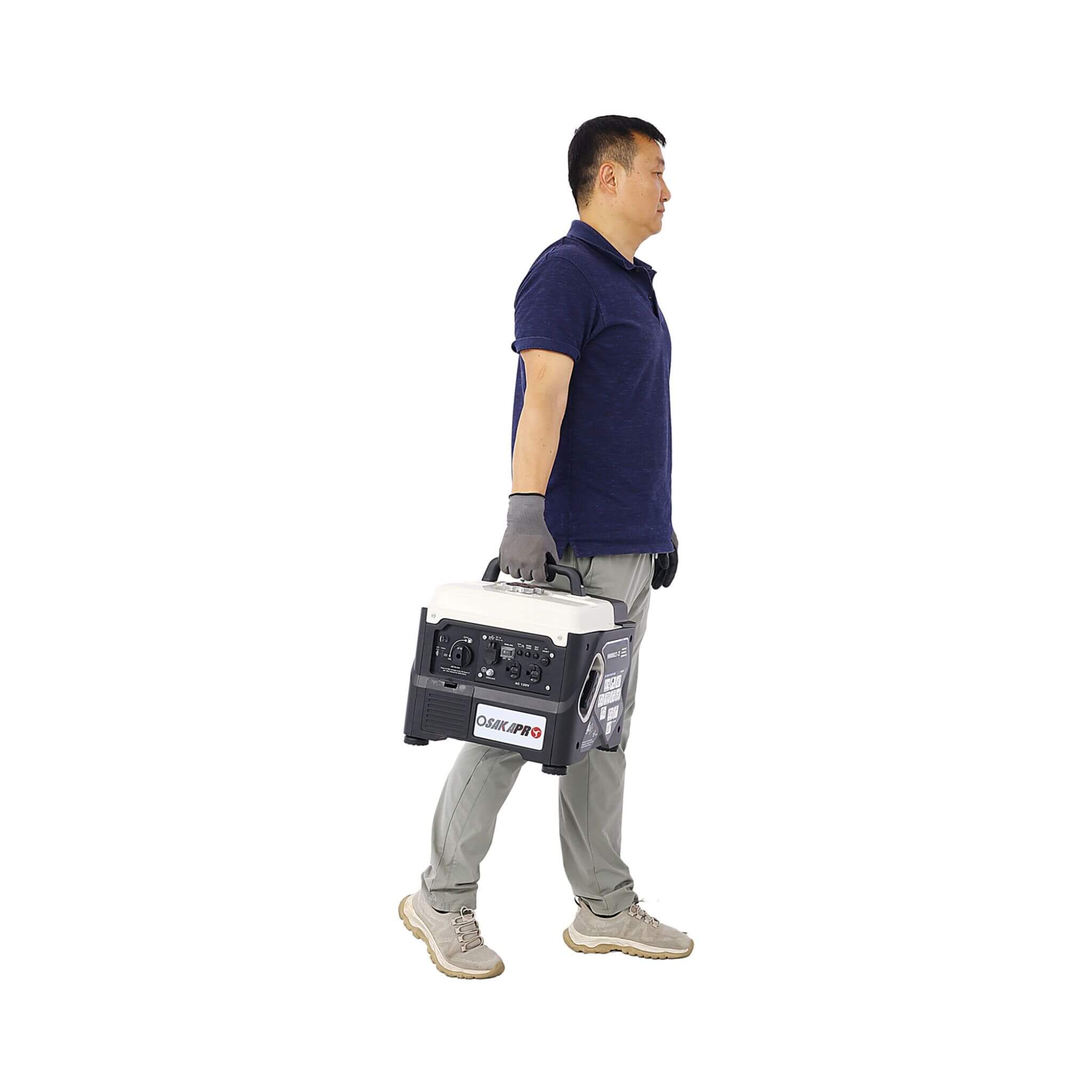 Heavy-Duty 1200W Ultra-Quiet Portable Gas Engine Inverter Generator (SAK54675)