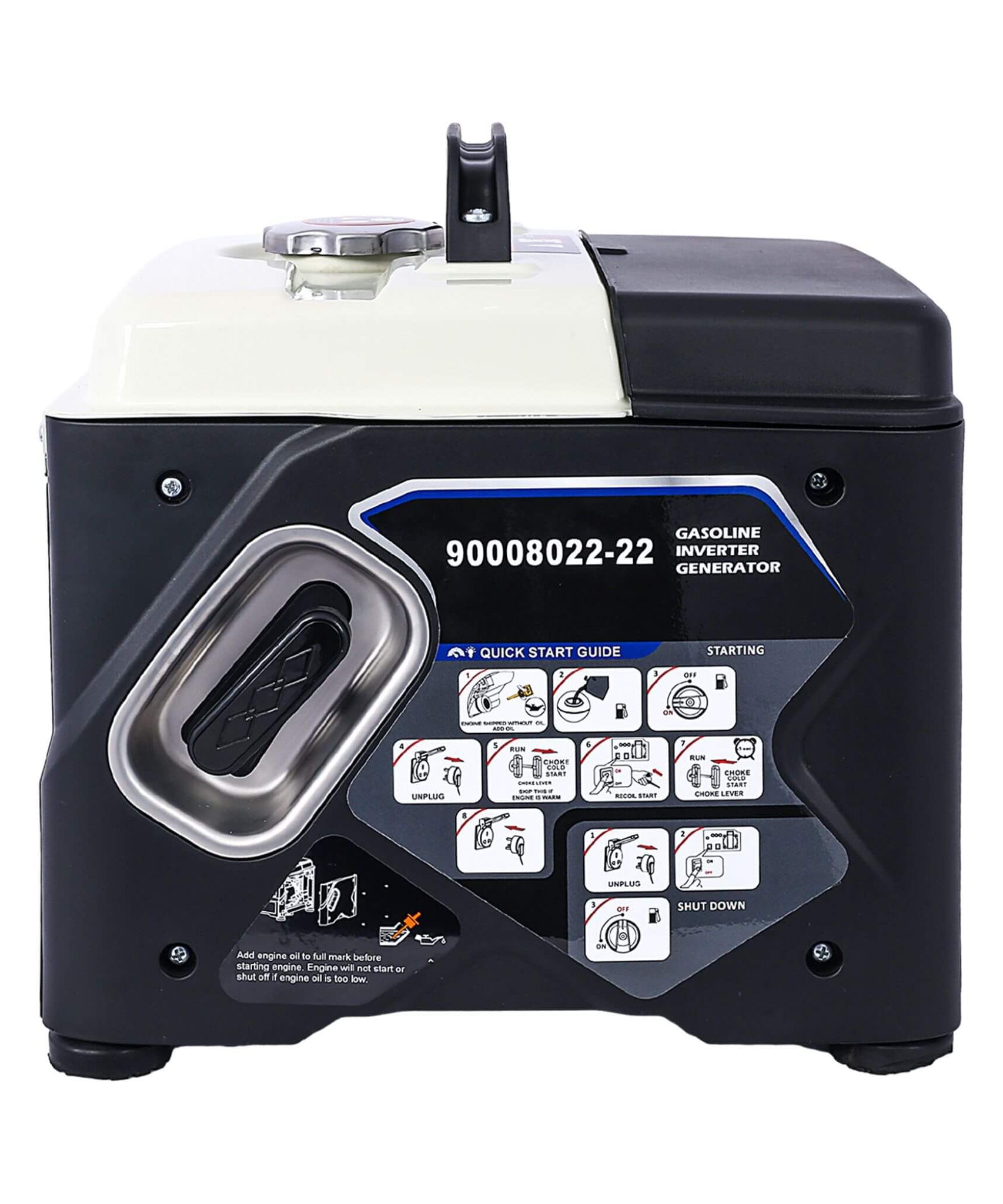 Heavy-Duty 1200W Ultra-Quiet Portable Gas Engine Inverter Generator (SAK54675)