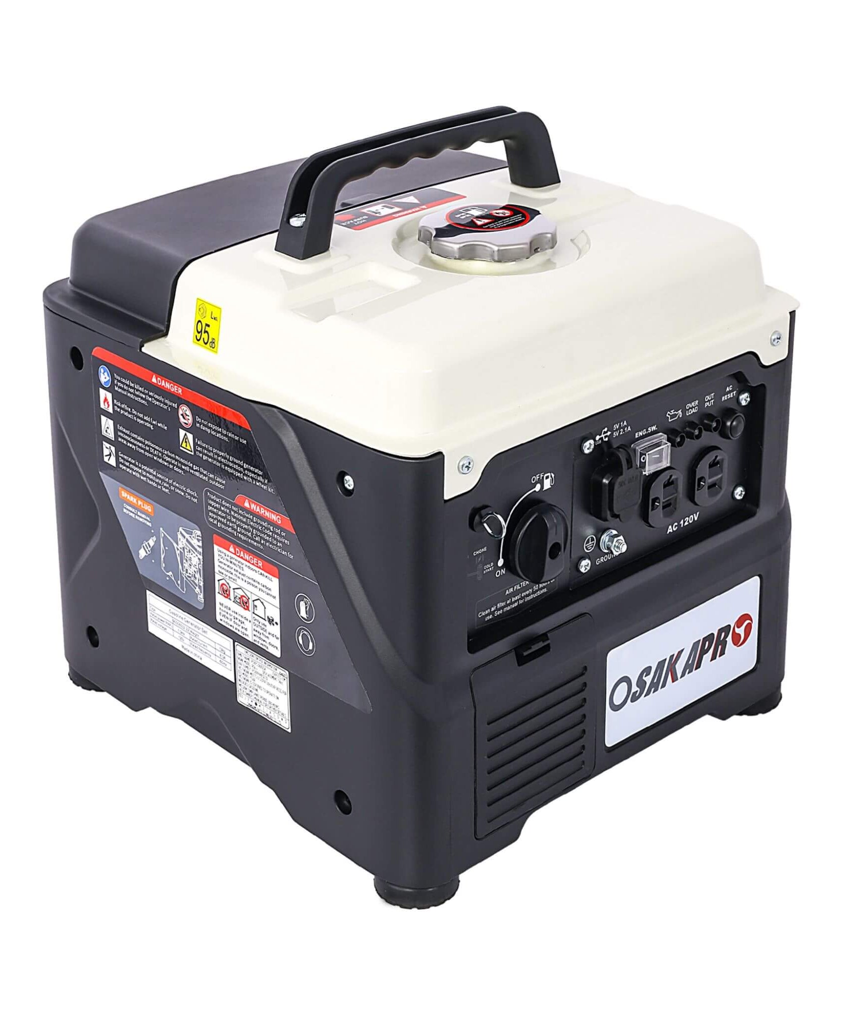 Heavy-Duty 1200W Ultra-Quiet Portable Gas Engine Inverter Generator (SAK54675)