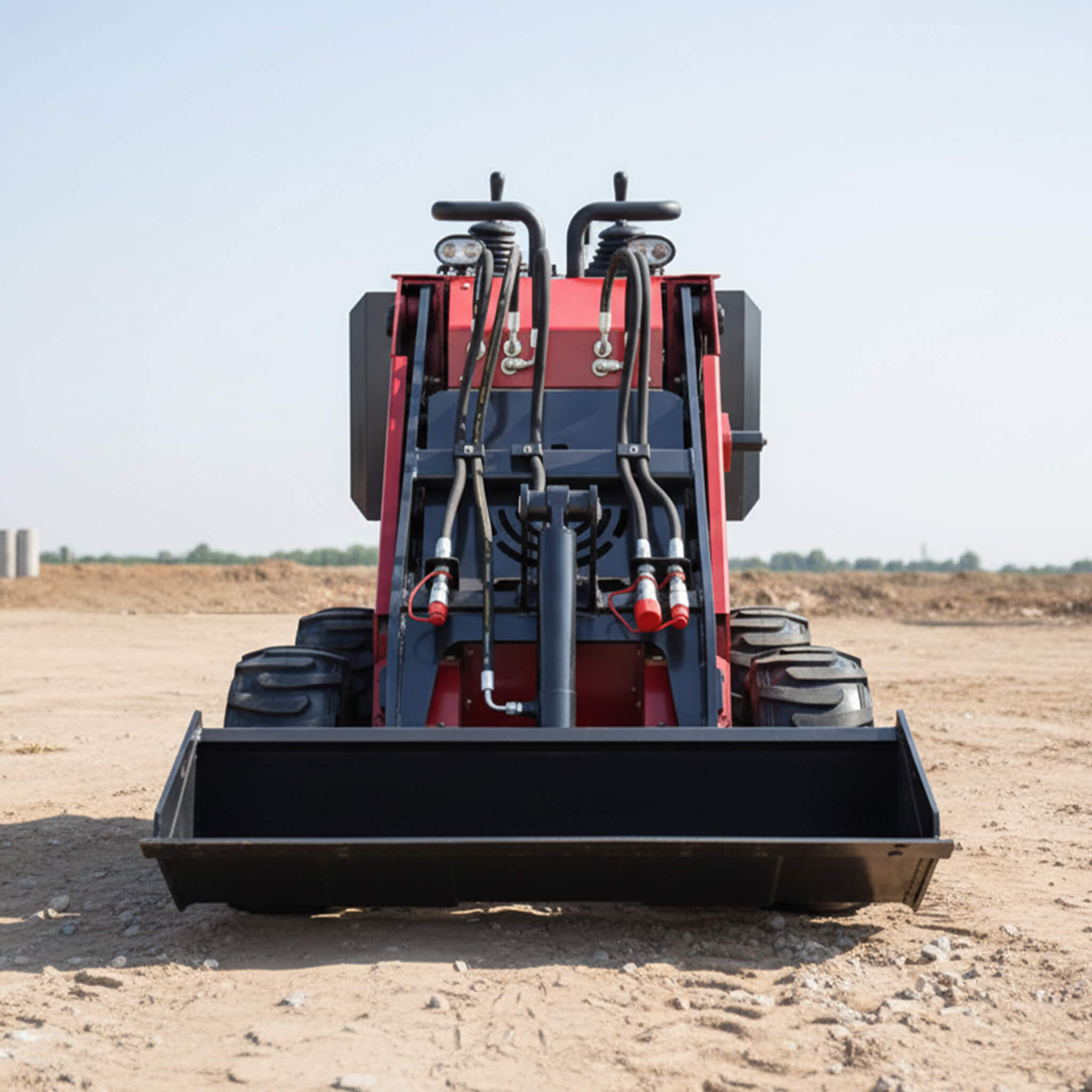 Heavy-Duty 13.5HP Mini Gas Skid Steer Loader With Wide Bucket (SAK69105)