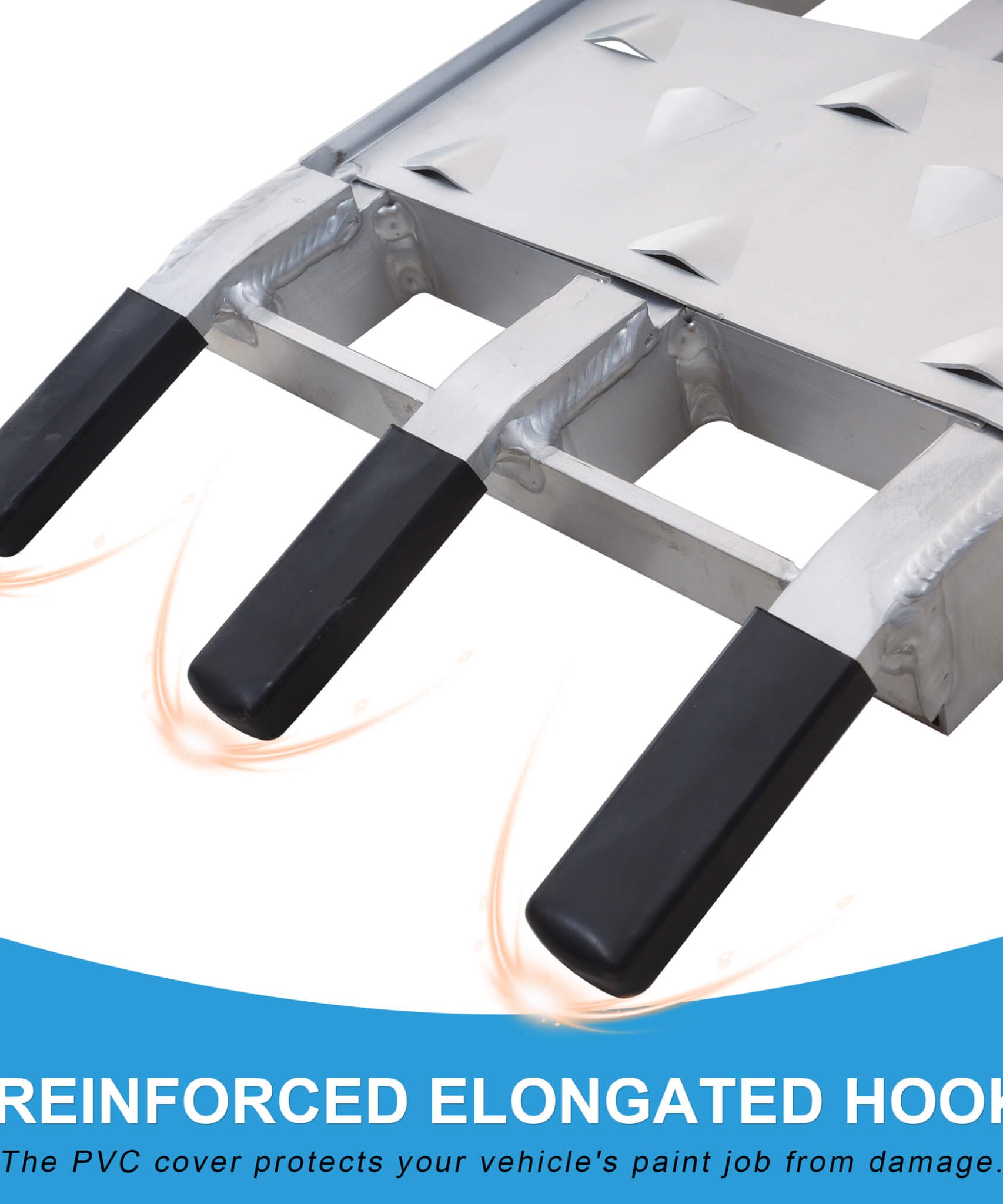 Heavy-Duty 1500LB 7.5FT Folding Aluminum Loading Ramps Set (SAK30158)