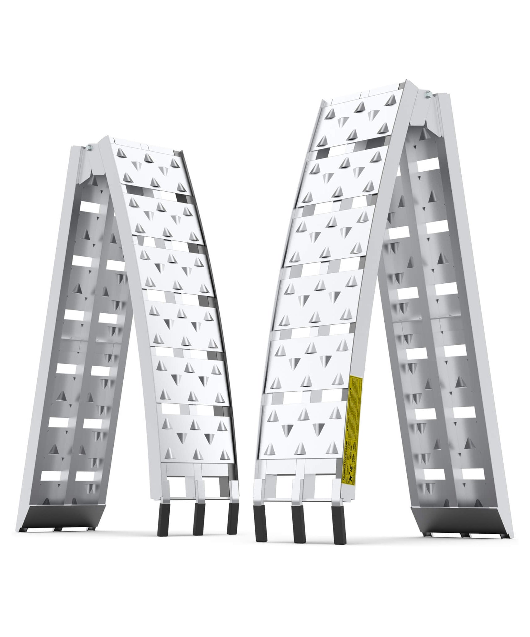 Heavy-Duty 1500LB 7.5FT Folding Aluminum Loading Ramps Set (SAK30158)