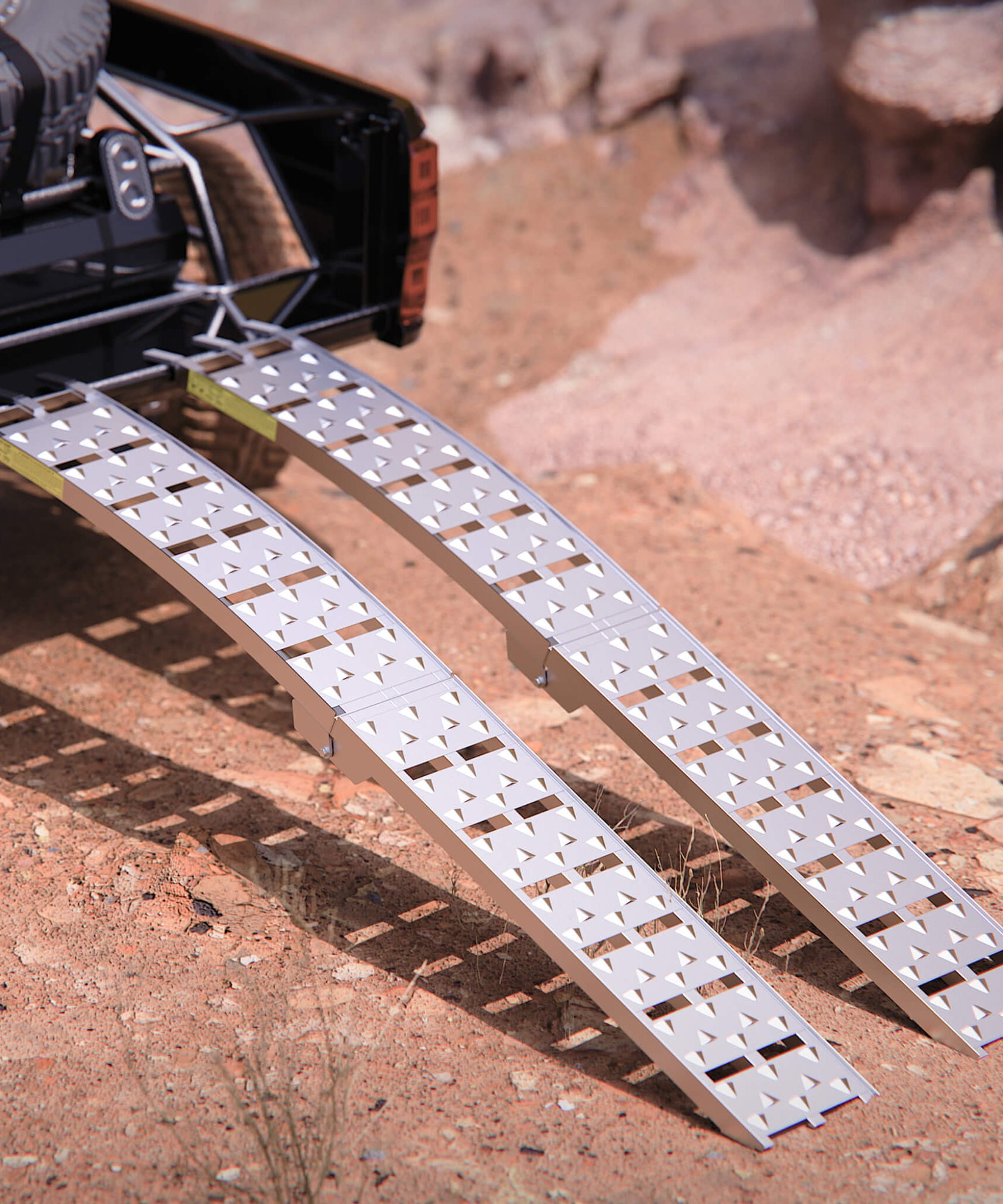 Heavy-Duty 1500LB 7.5FT Folding Aluminum Loading Ramps Set (SAK30158)