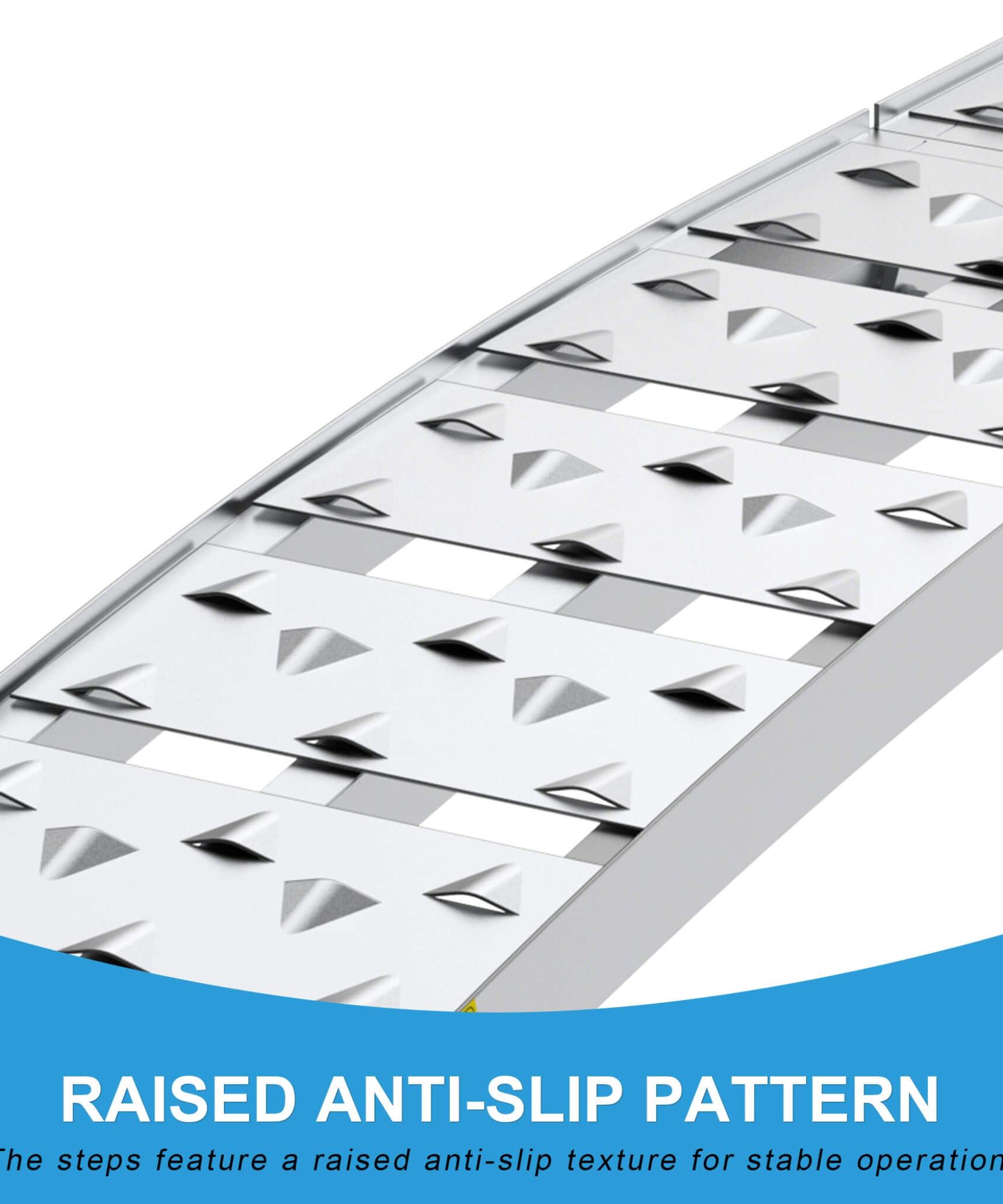 Heavy-Duty 1500LB 7.5FT Folding Aluminum Loading Ramps Set (SAK30158)
