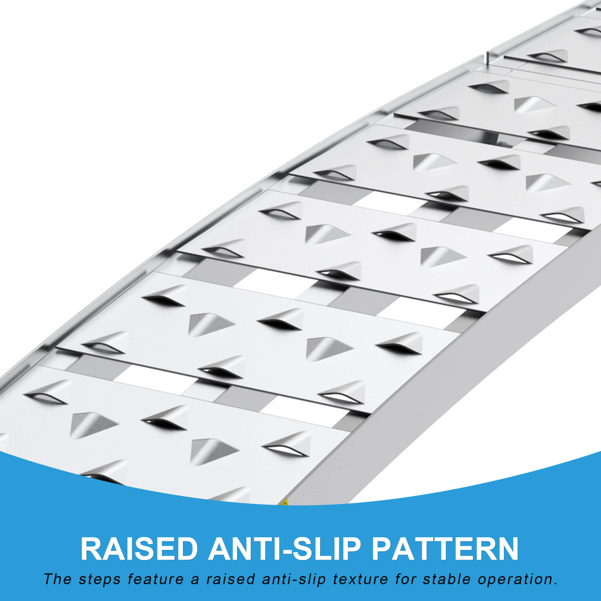 Heavy-Duty 1500LB 7.5FT Folding Aluminum Loading Ramps Set (SAK30158)