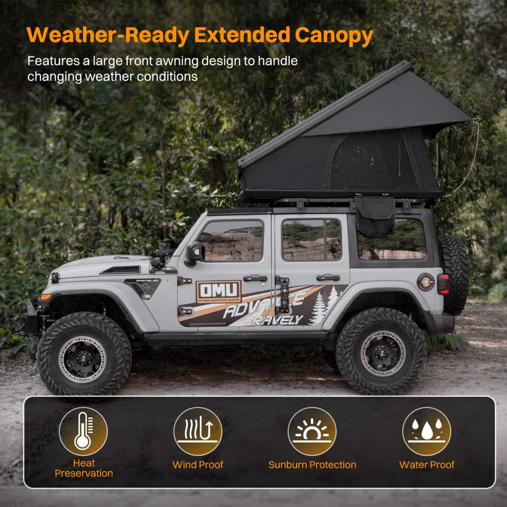 Trailora Altitude Heavy-Duty Hard-Shell Rooftop Tent With Ladder [2-3 Person] (SAK93120)