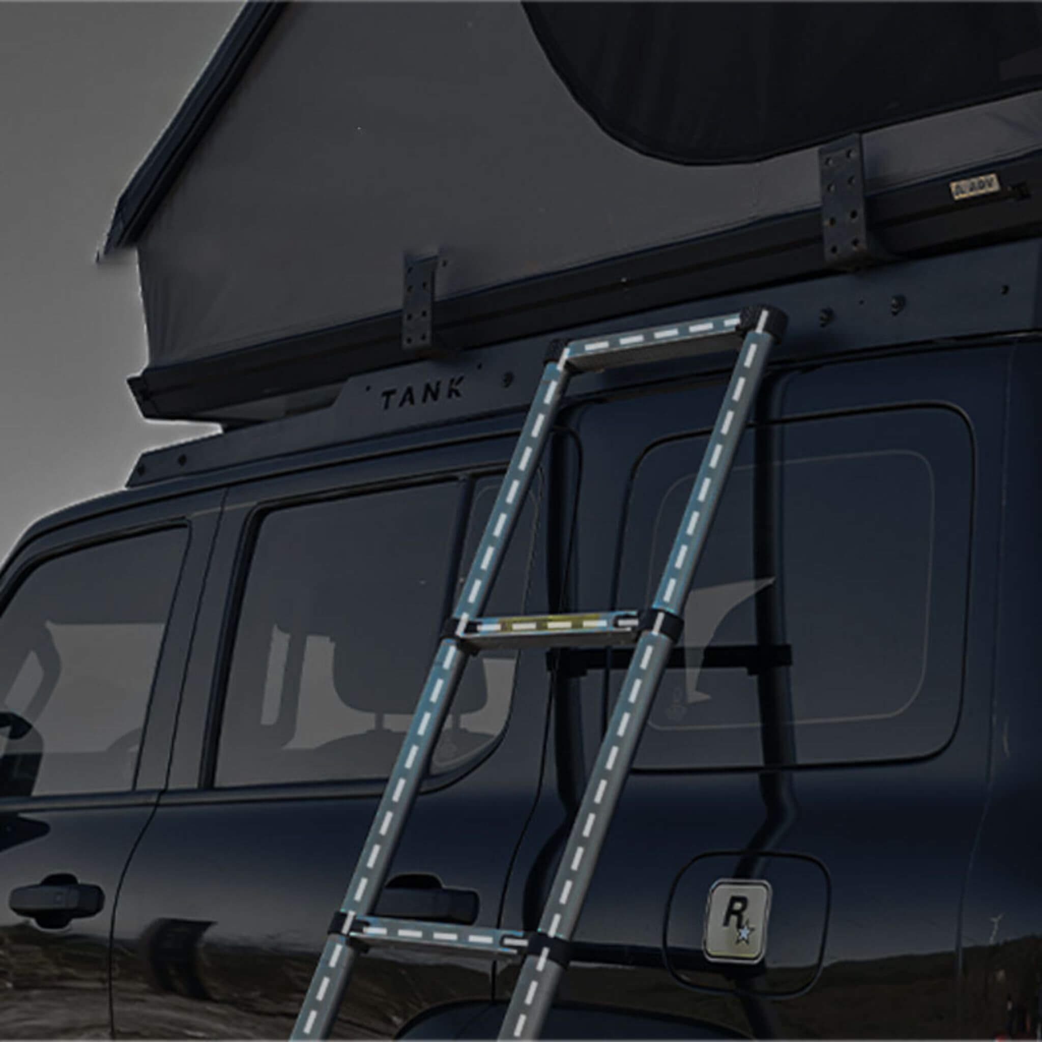 Trailora Altitude Heavy-Duty Hard-Shell Rooftop Tent With Ladder [2-3 Person] (SAK93120)