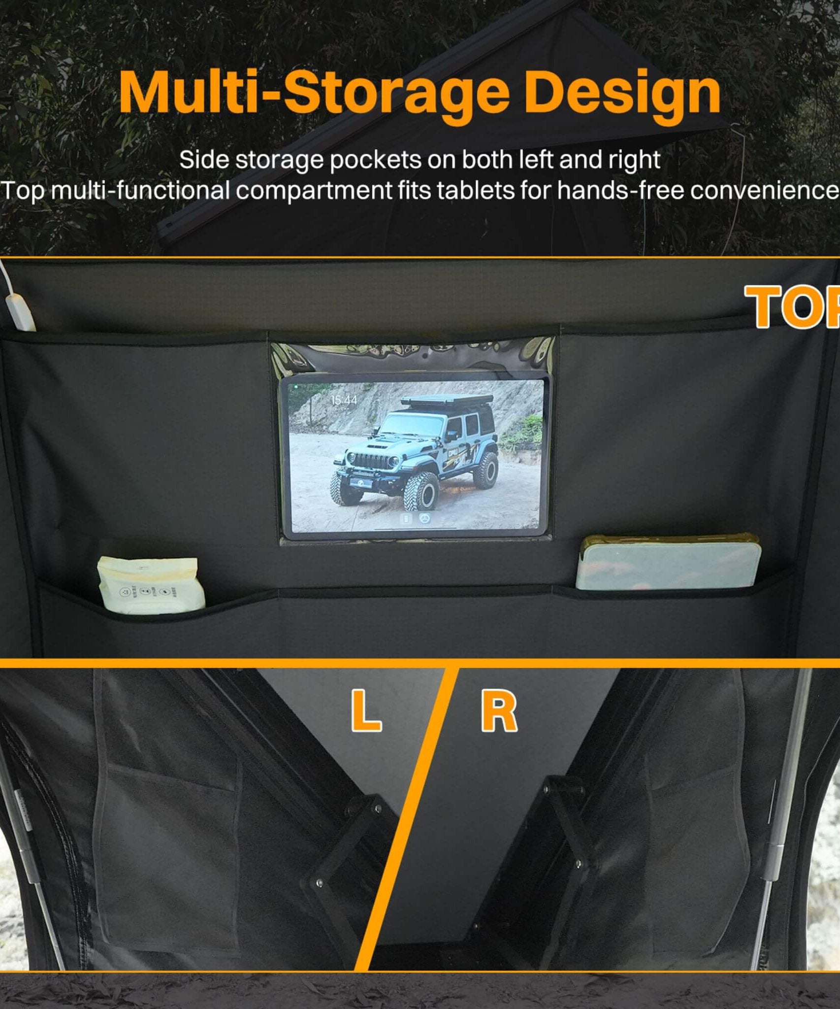 Trailora Altitude Heavy-Duty Hard-Shell Rooftop Tent With Ladder [2-3 Person] (SAK93120)