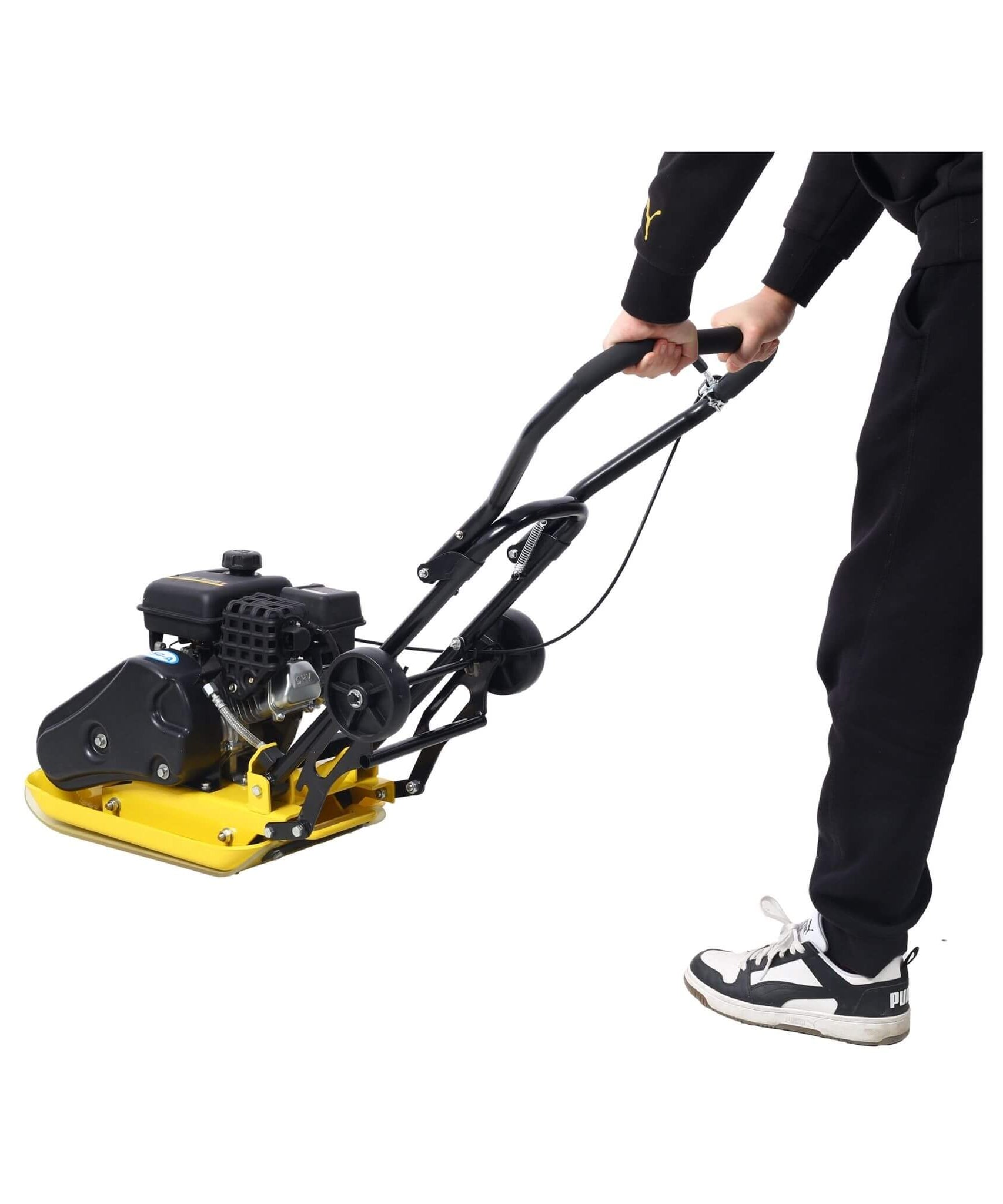 Heavy-Duty 2.5HP 79CC 8200N Gas-Powered Plate Compactor Machine (SAK58492)
