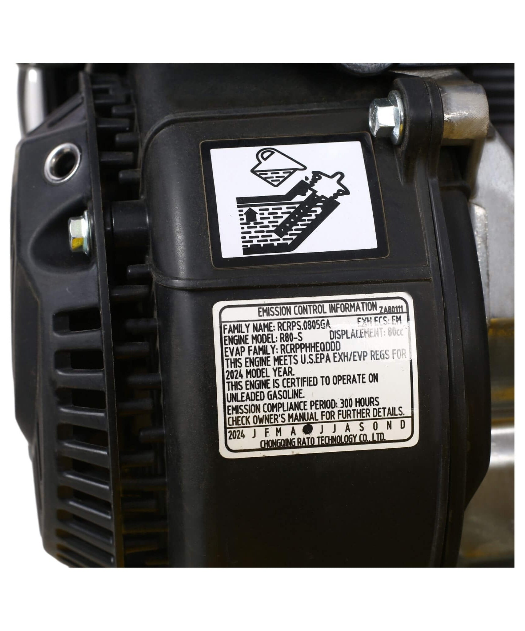 Heavy-Duty 2.5HP 79CC 8200N Gas-Powered Plate Compactor Machine (SAK58492)