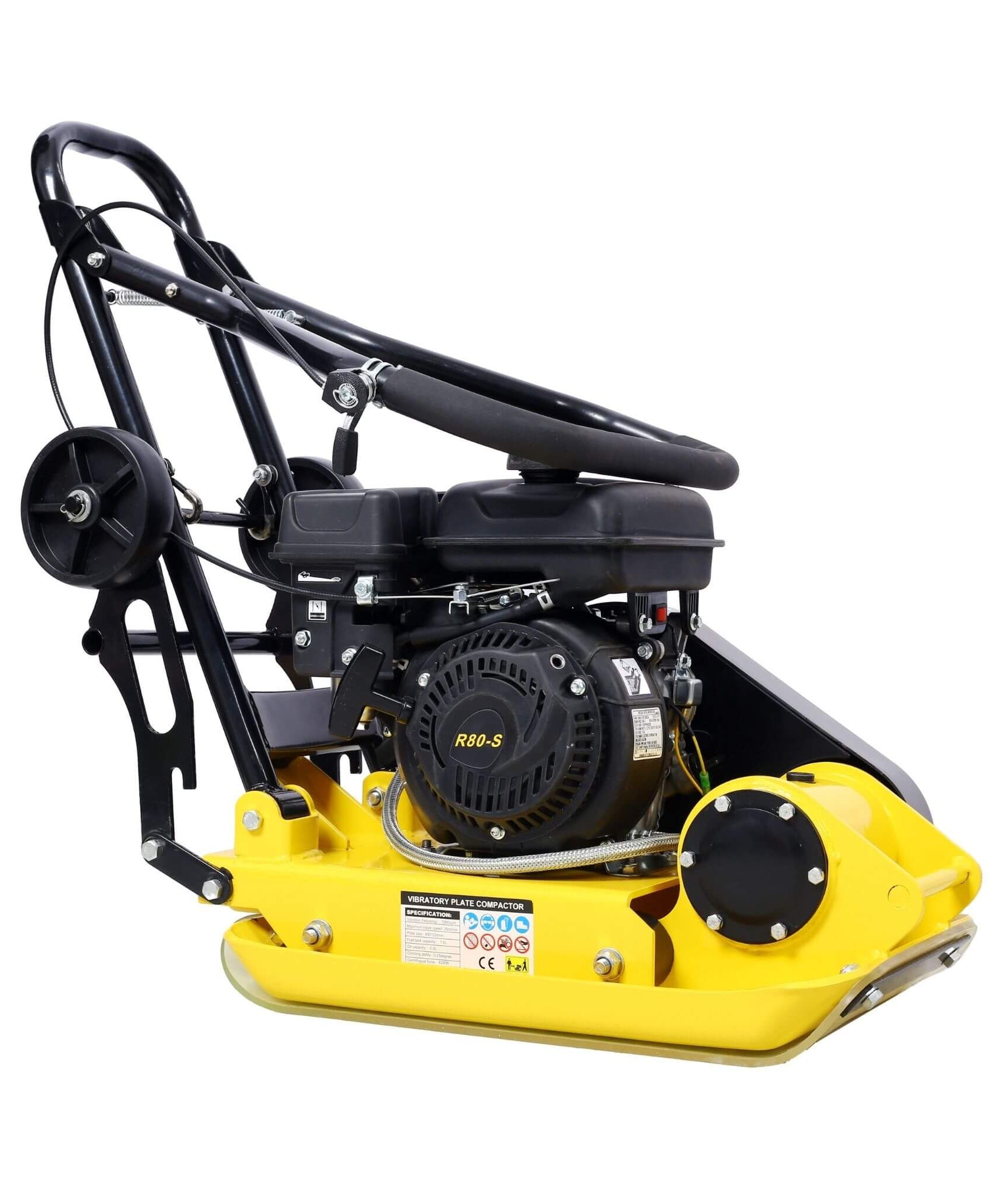 Heavy-Duty 2.5HP 79CC 8200N Gas-Powered Plate Compactor Machine (SAK58492)