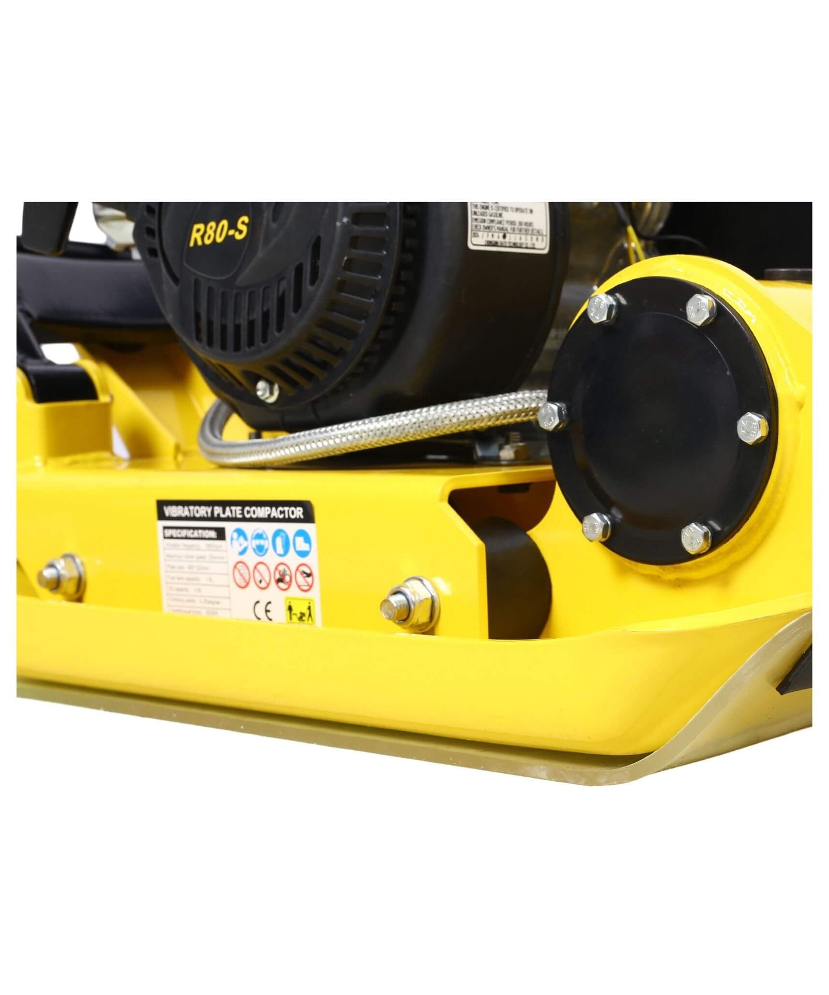 Heavy-Duty 2.5HP 79CC 8200N Gas-Powered Plate Compactor Machine (SAK58492)