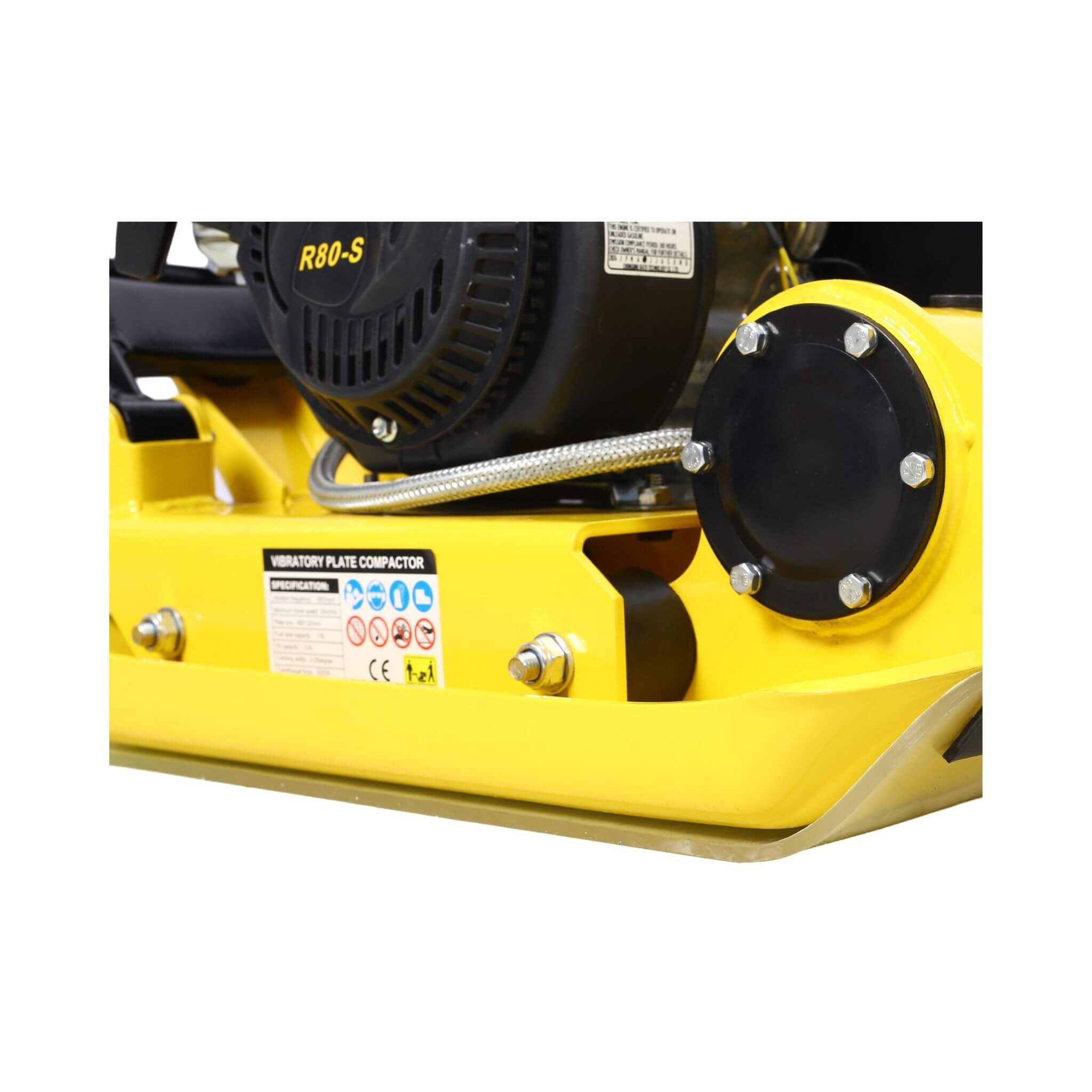 Heavy-Duty 2.5HP 79CC 8200N Gas-Powered Plate Compactor Machine (SAK58492)