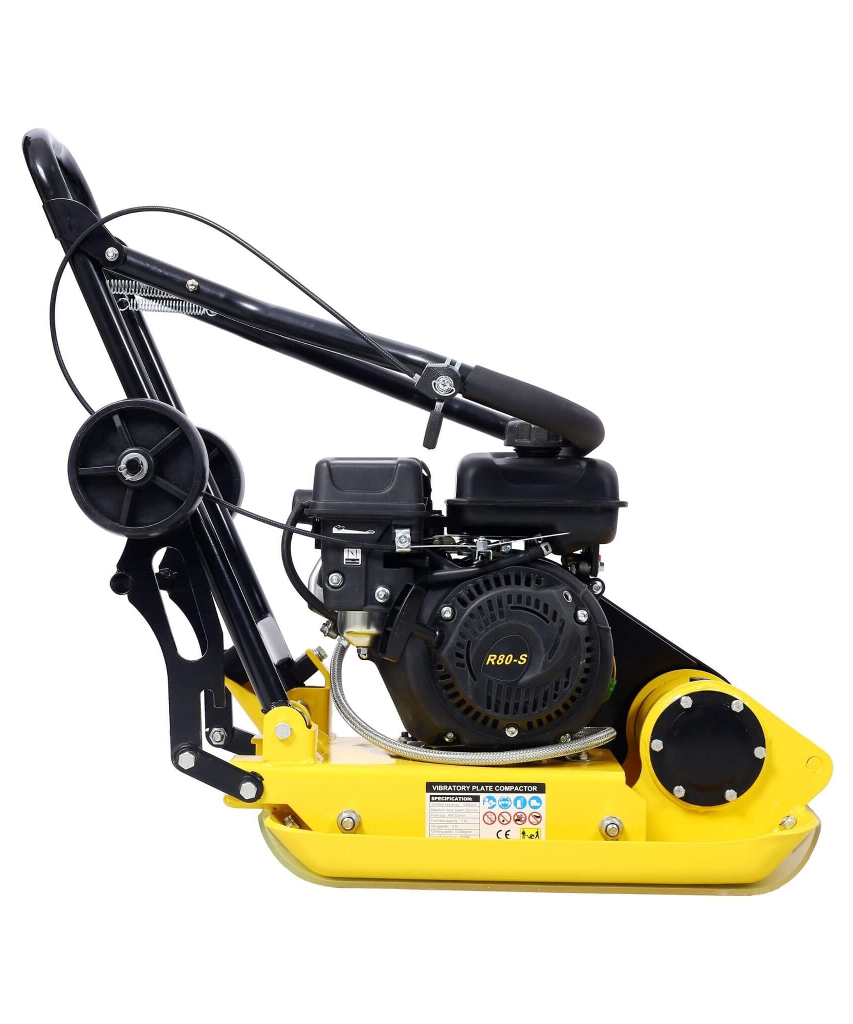 Heavy-Duty 2.5HP 79CC 8200N Gas-Powered Plate Compactor Machine (SAK58492)
