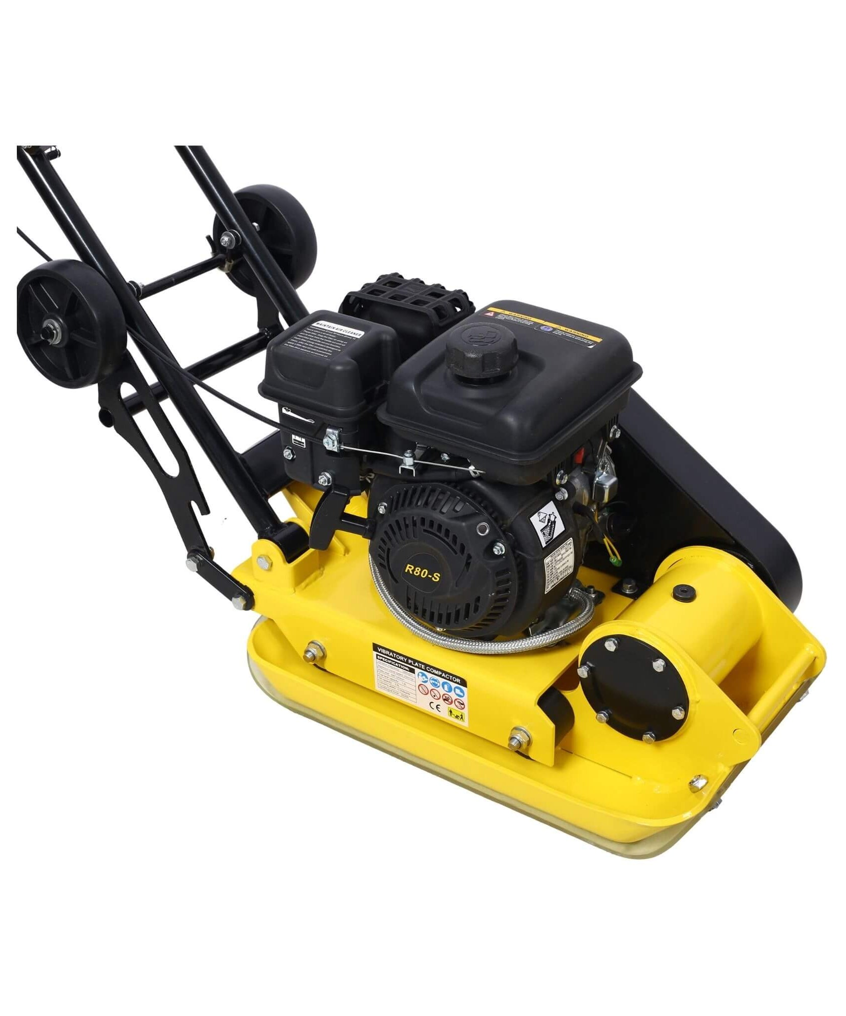 Heavy-Duty 2.5HP 79CC 8200N Gas-Powered Plate Compactor Machine (SAK58492)