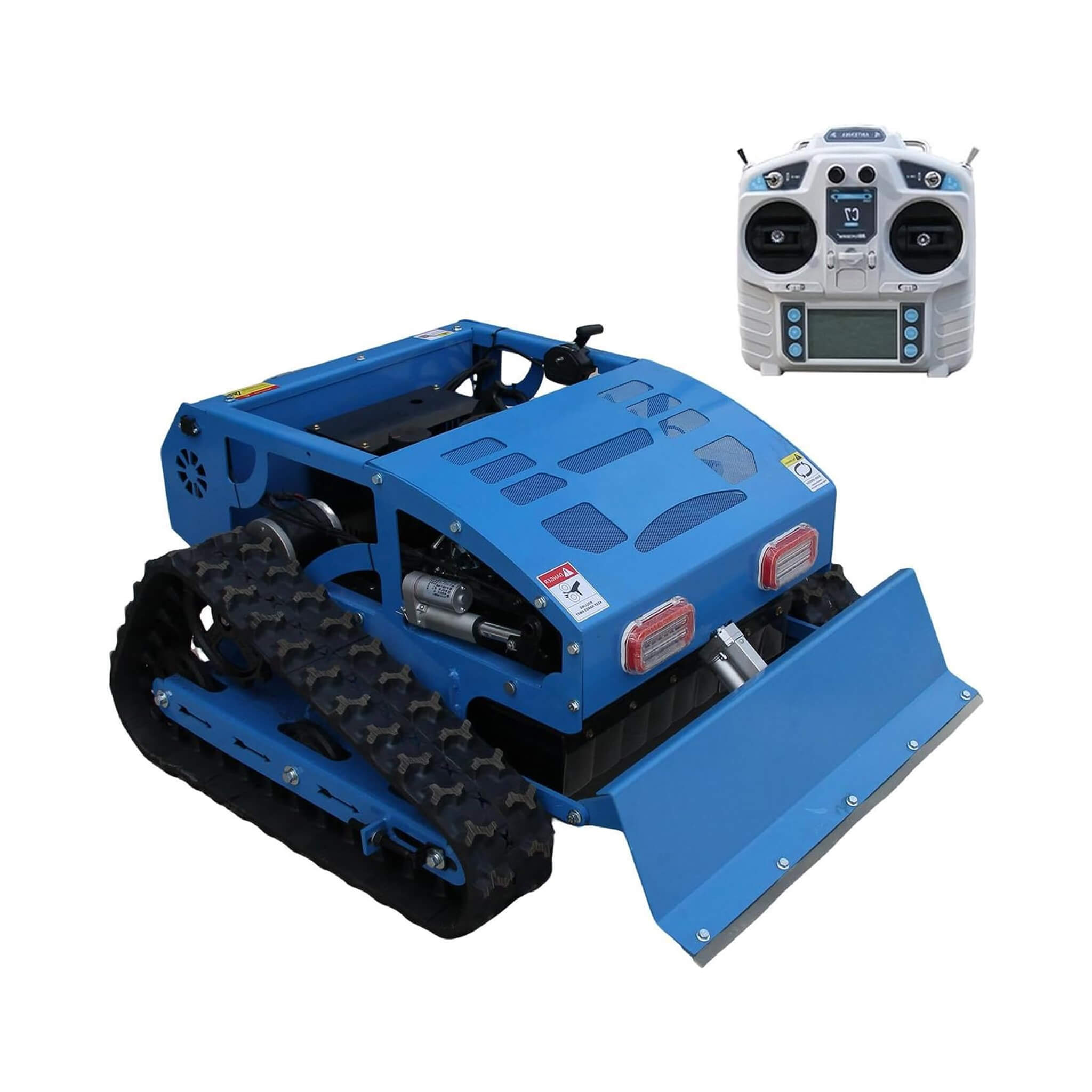 Heavy-Duty 21-Inch 9HP Commercial Remote-Controlled Robotic Lawn Mower With Tracks And Plow (SAK26583)