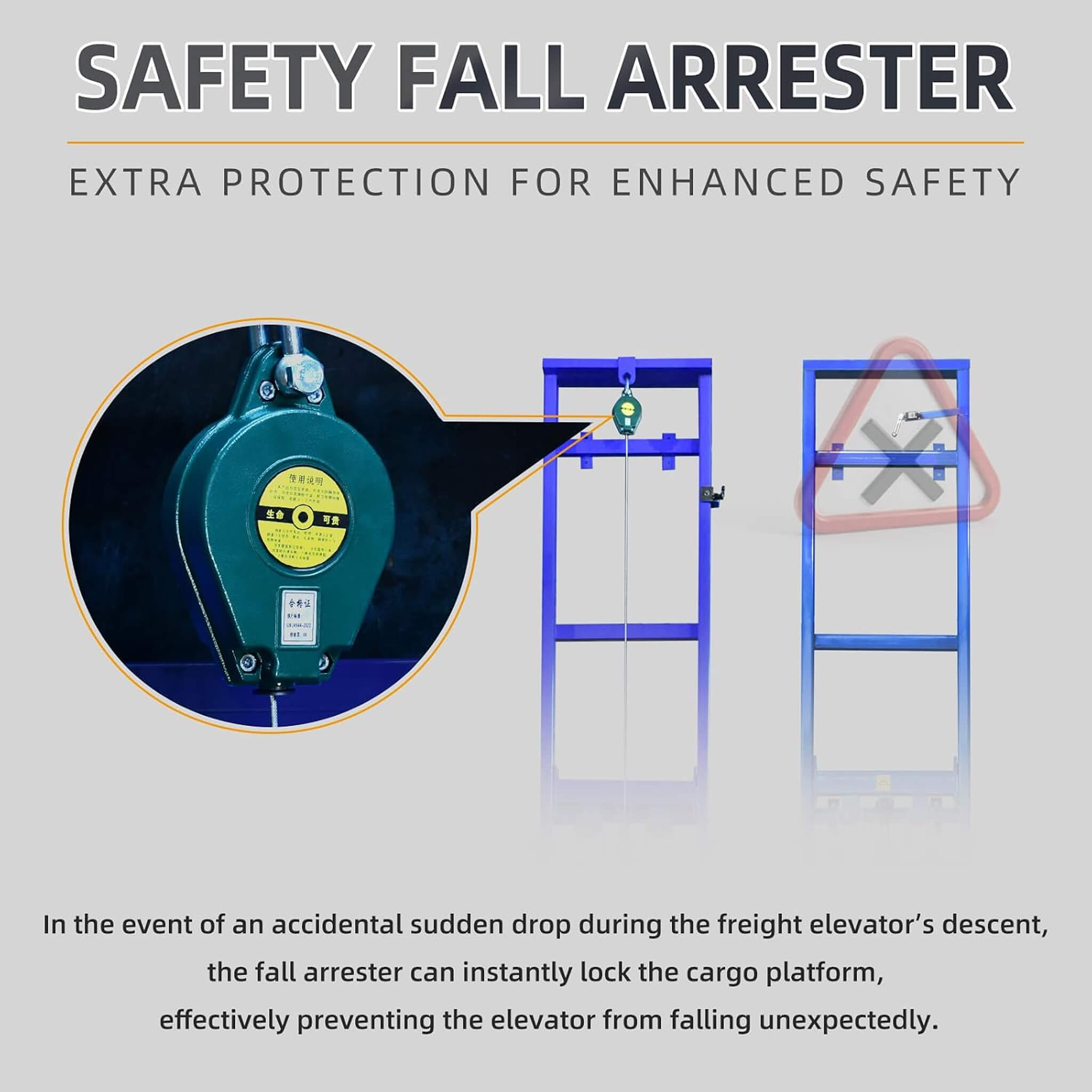 Heavy-Duty 2200 LBS Electric Hydraulic Lift Platform With Anti-Fall (SAK19456)