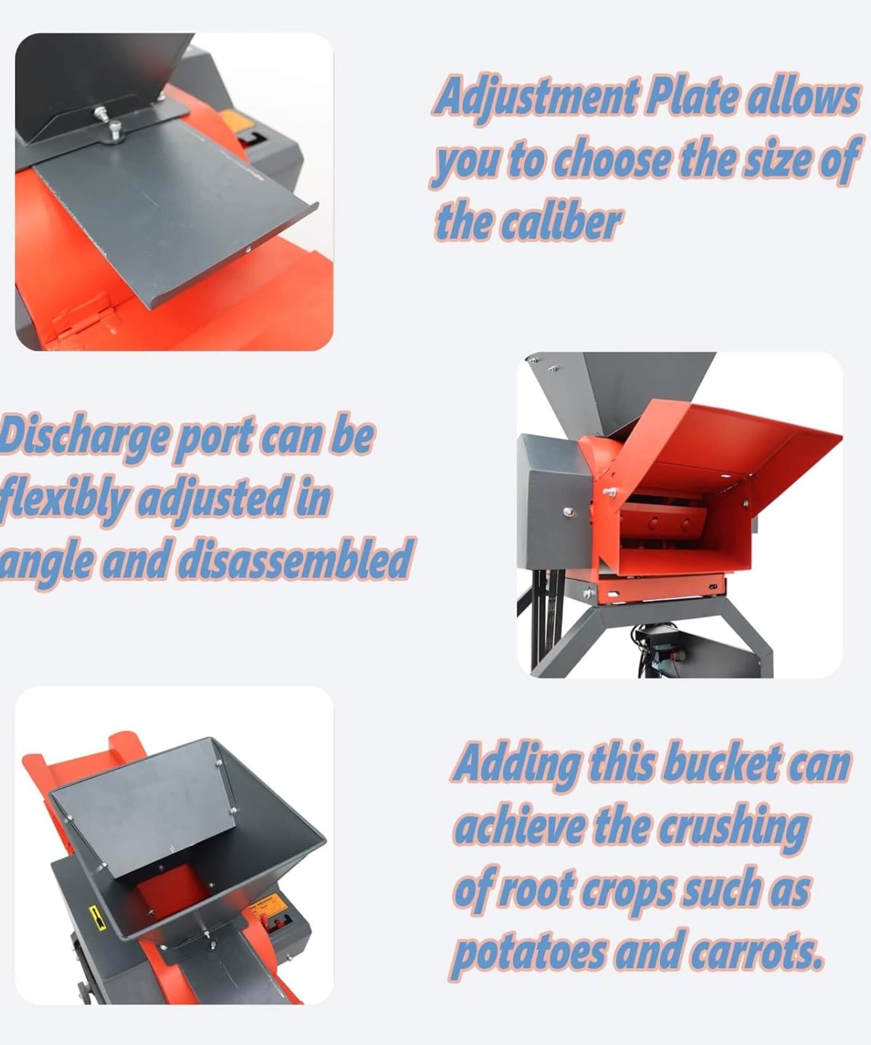 Heavy-Duty 220V 2.2KW 6-Blade Hay Cutter Pulverizer With Conveyor (SAK14368)