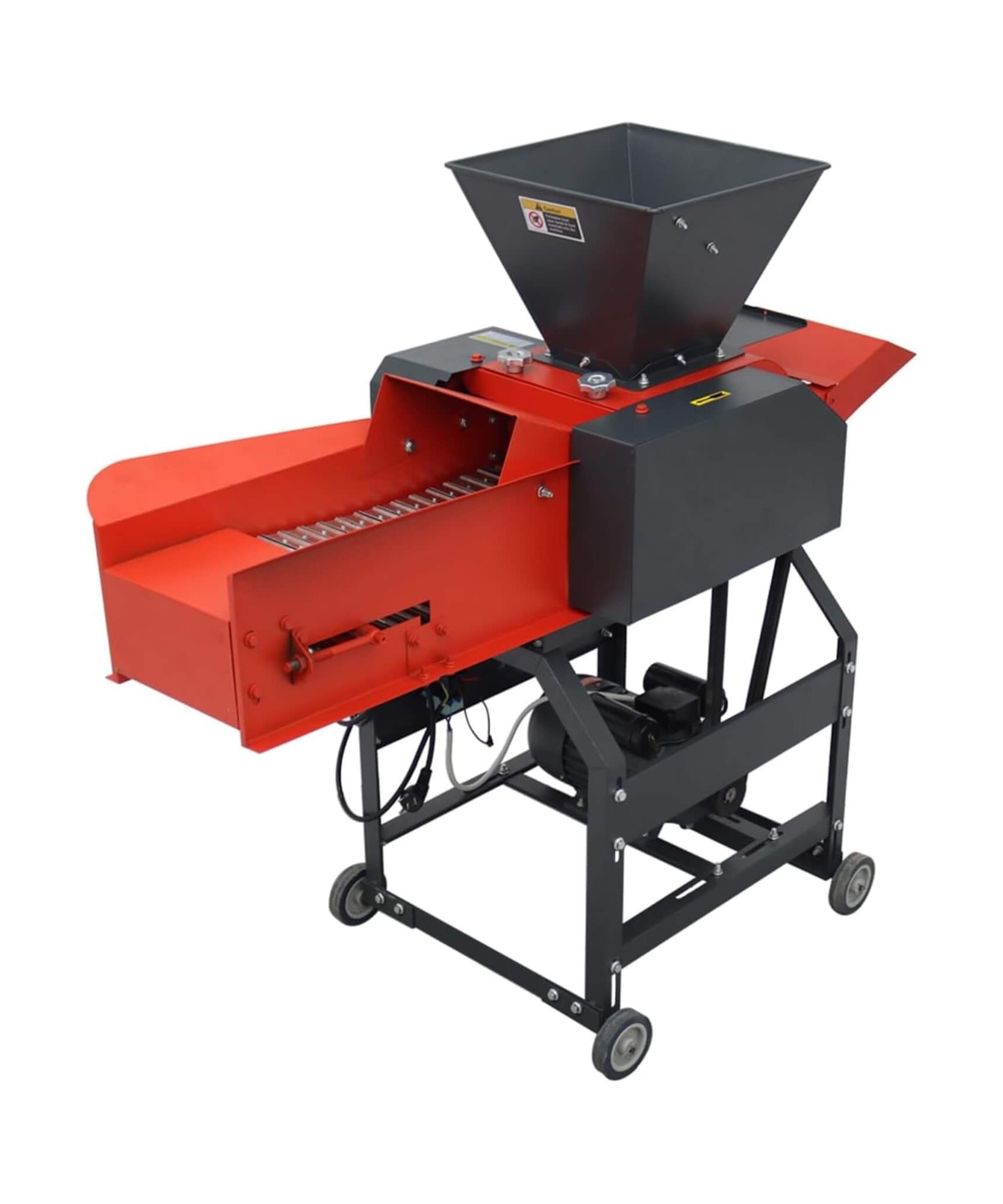 Heavy-Duty 220V 2.2KW 6-Blade Hay Cutter Pulverizer With Conveyor (SAK14368)