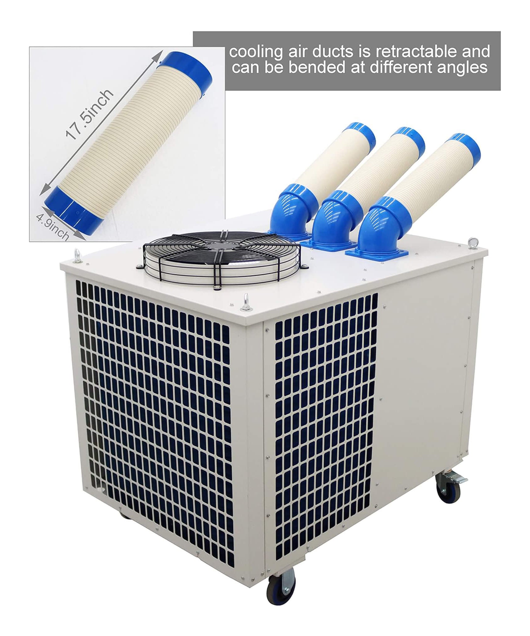 Heavy-Duty 220V Portable 29K BTU Outdoor Industrial Spot Cooler Air Conditioner [No Plug] (SAK18736)