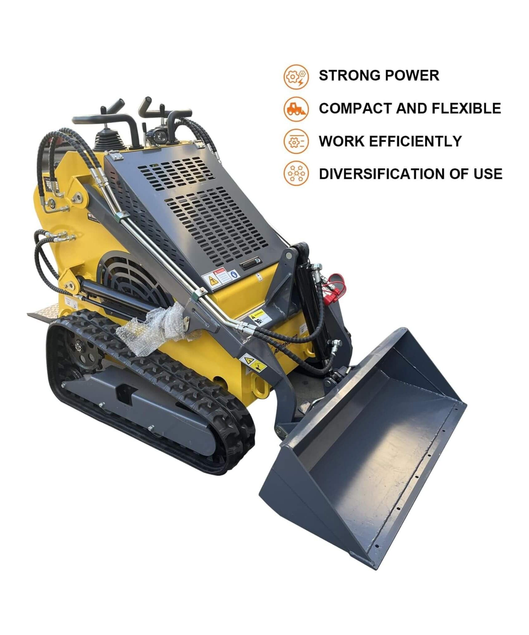 Heavy-Duty 23HP Mini Triangular Skid Steer Bucket Loader (SAK15873)