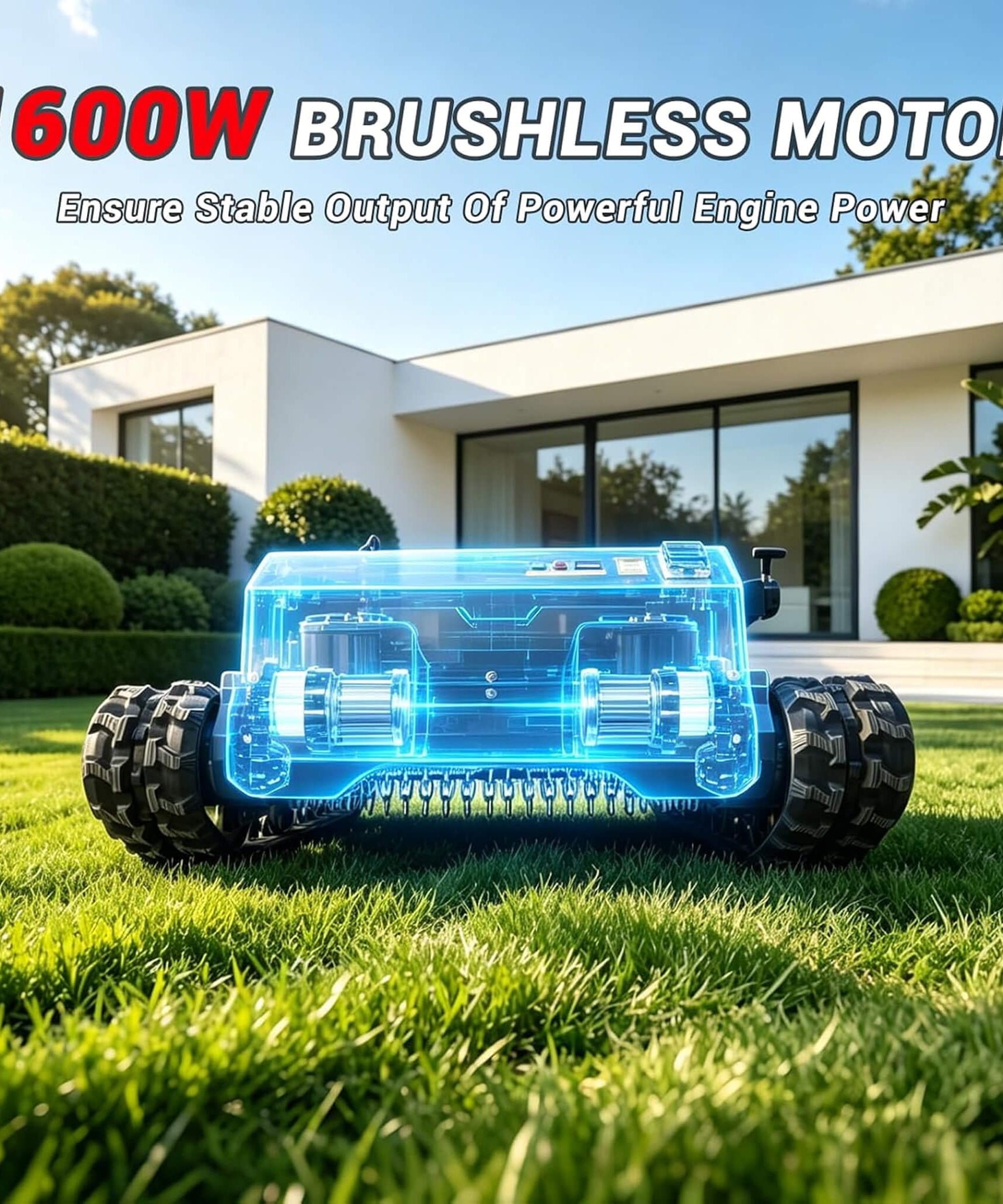 Heavy-Duty 23HP Remote-Controlled Track Mower With 35-Inch Deck (SAK62581)