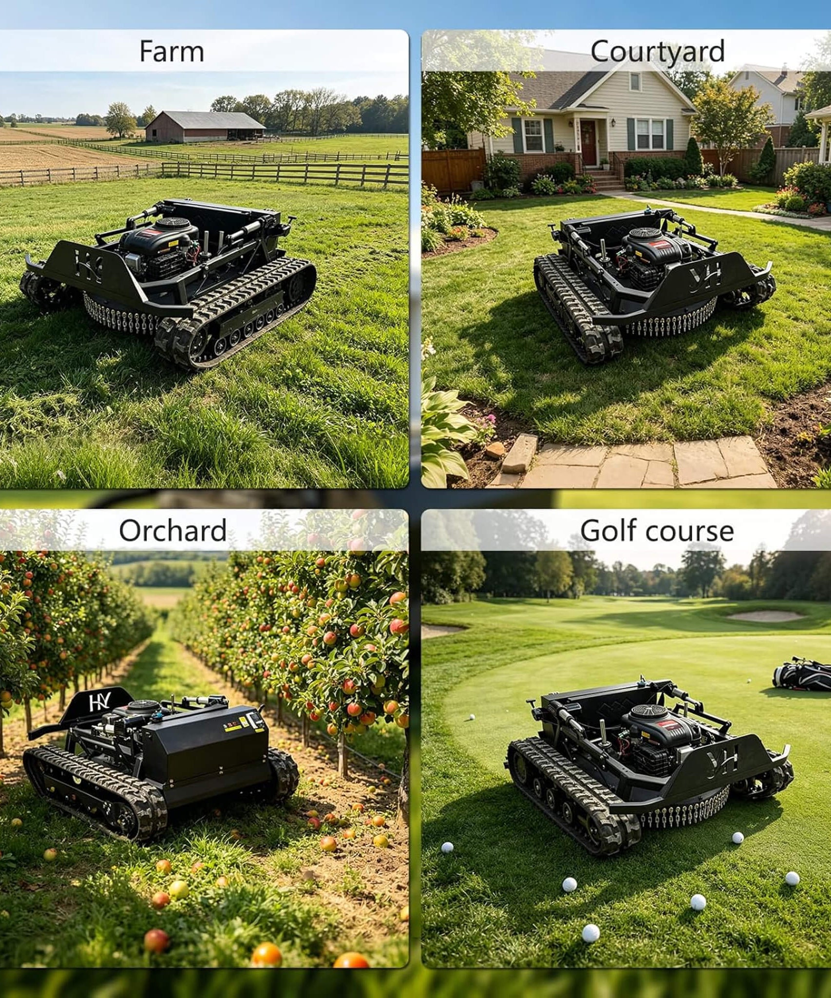 Heavy-Duty 23HP Remote-Controlled Track Mower With 35-Inch Deck (SAK62581)