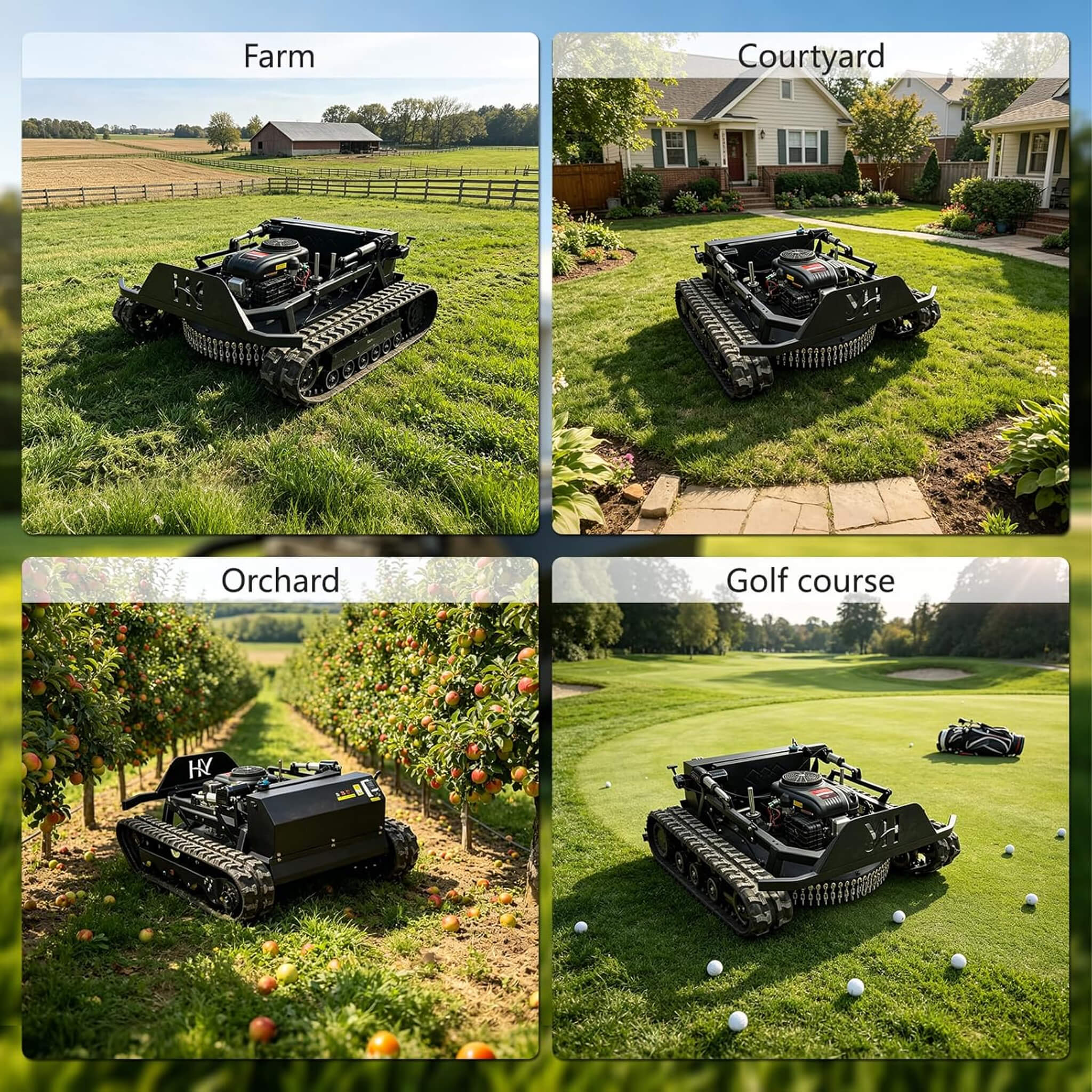Heavy-Duty 23HP Remote-Controlled Track Mower With 35-Inch Deck (SAK62581)