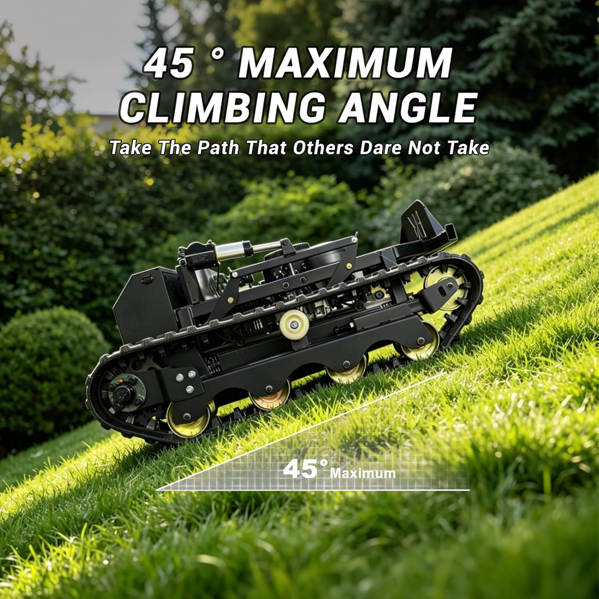 Heavy-Duty 23HP Remote-Controlled Track Mower With 35-Inch Deck (SAK62581)