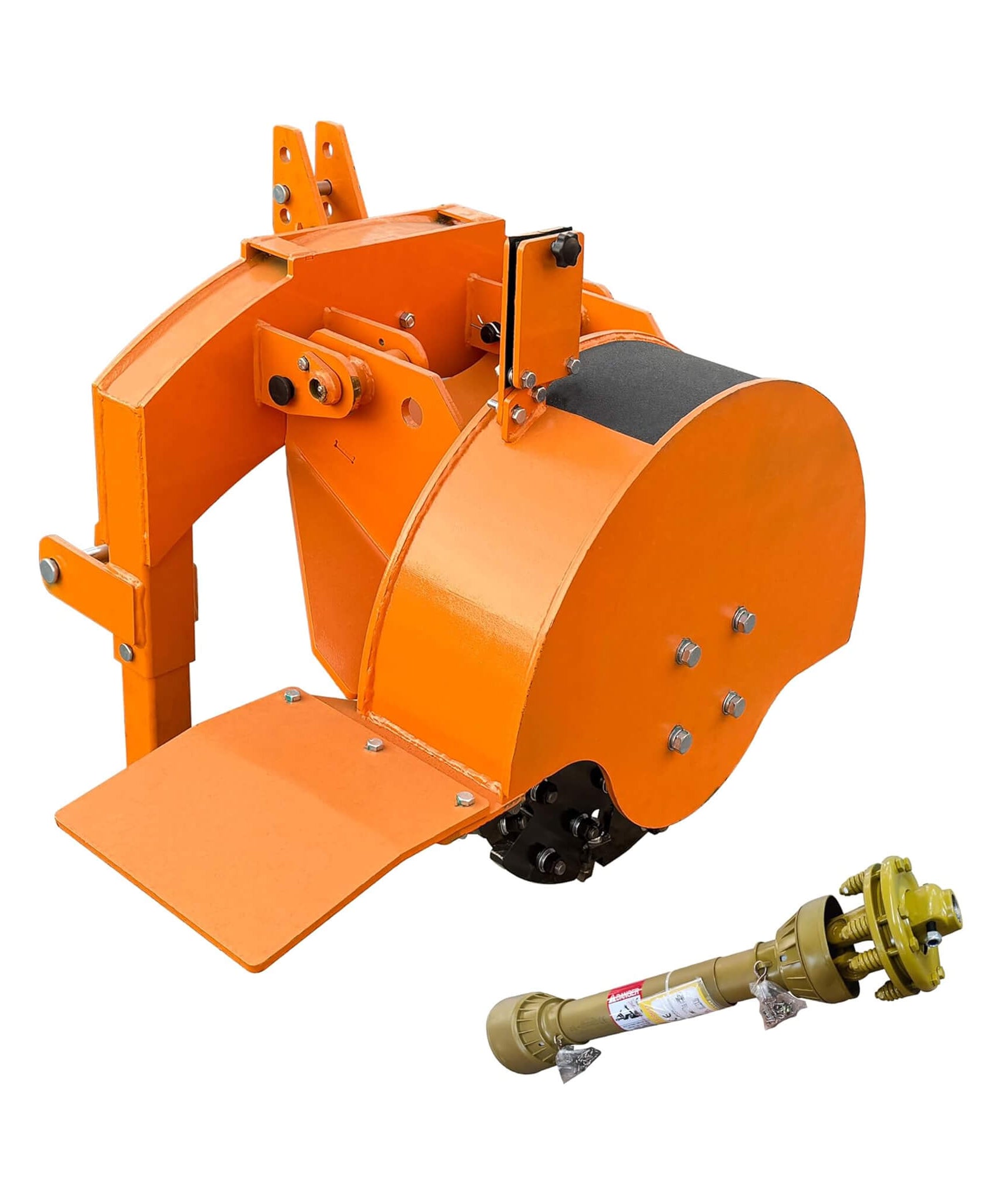 Heavy-Duty 24-Inch 3-Point PTO Powered Stump Grinder For 15-45HP Tractors [PTO Shaft Included] (SAK81536)