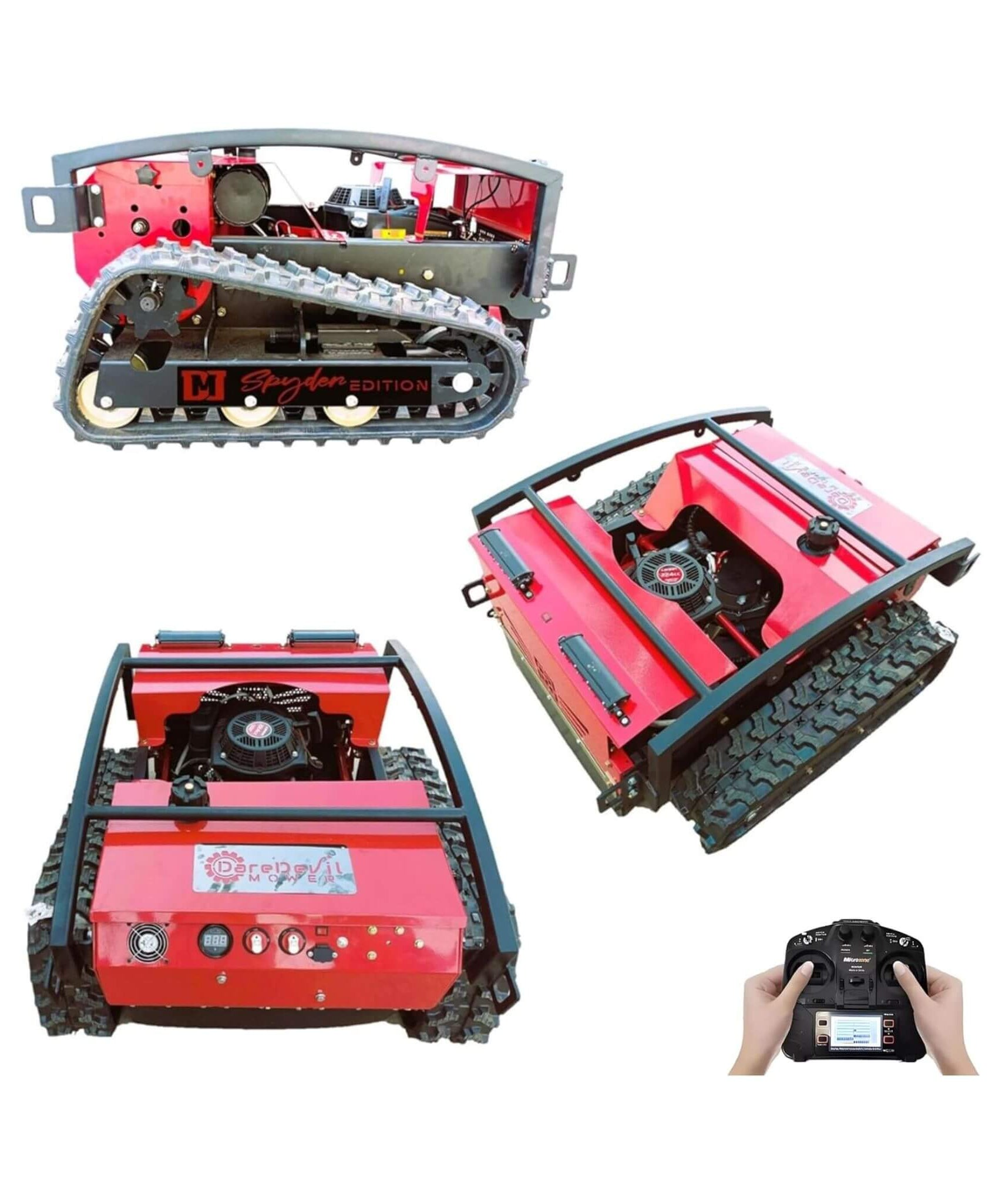 Heavy-Duty 24-Inch 9HP Commercial Remote-Controlled Lawn Mower With Snow Plow (SAK31078)