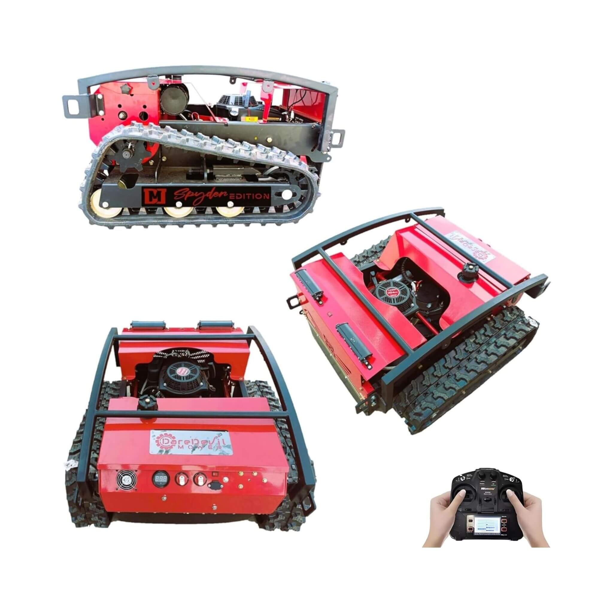 Heavy-Duty 24-Inch 9HP Commercial Remote-Controlled Lawn Mower With Snow Plow (SAK31078)